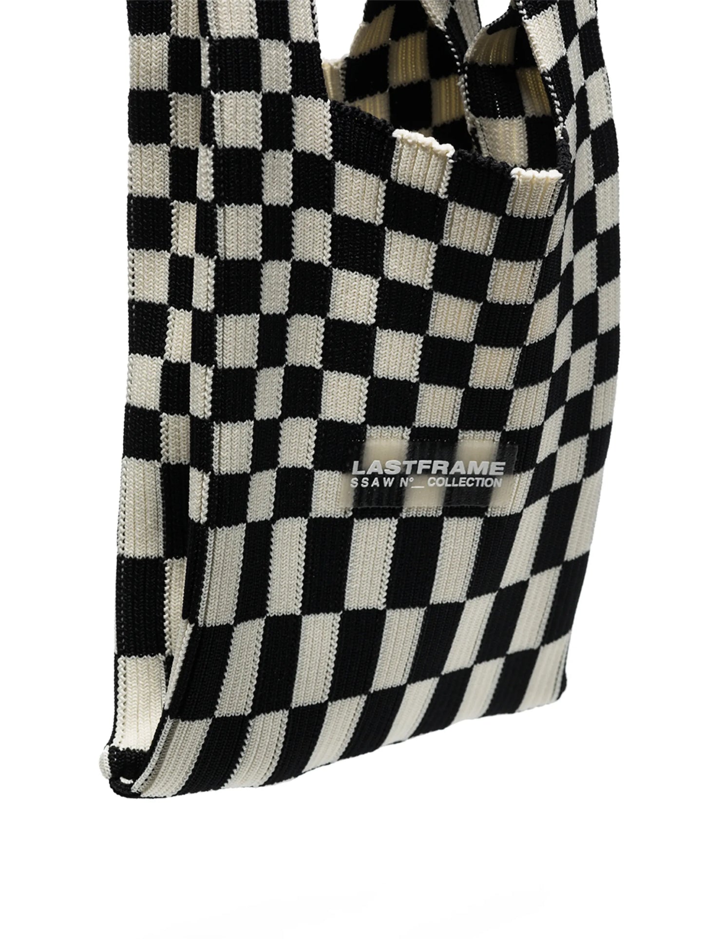 Ichimatsu check-pattern tote bag