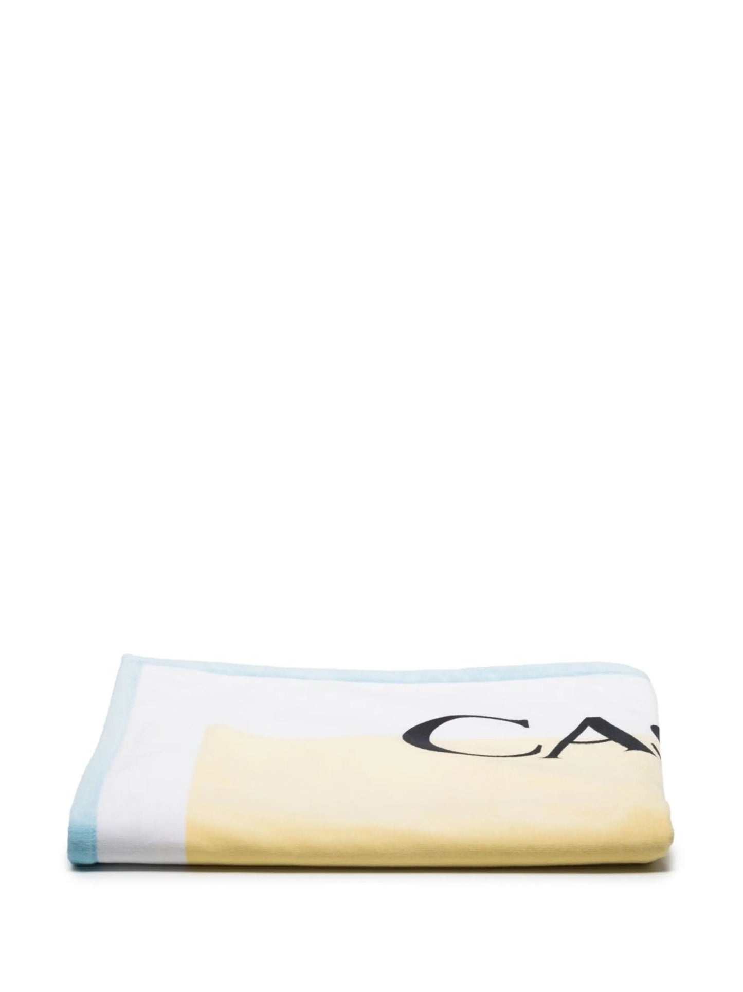 logo-print beach towel