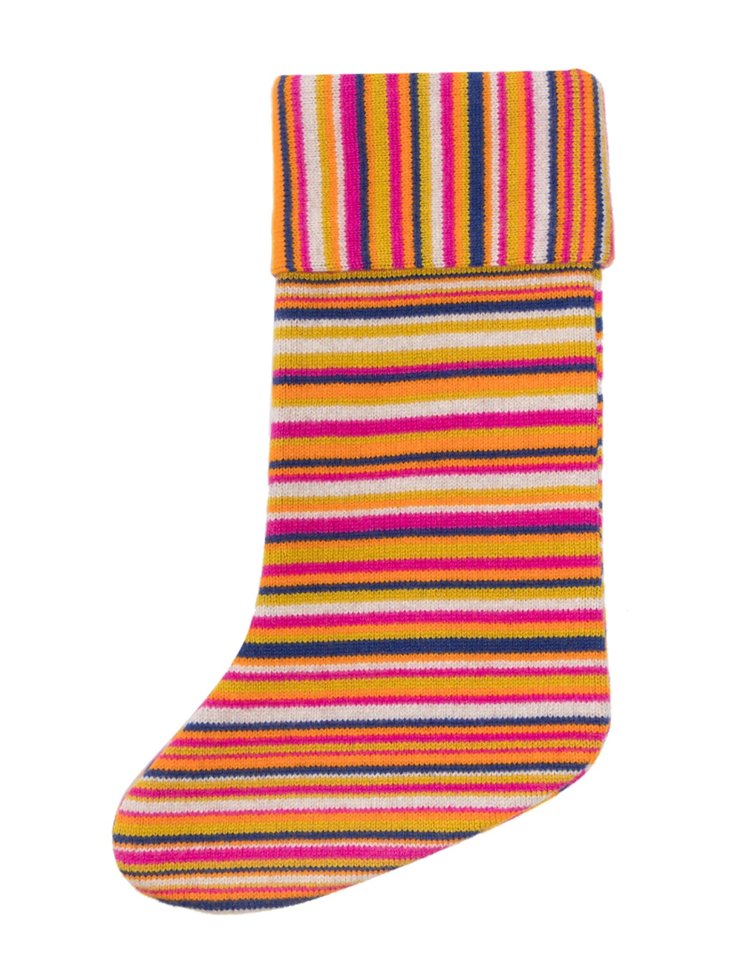 stripe-pattern holiday stocking