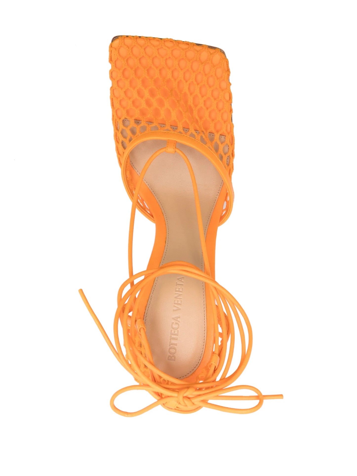 mesh lace-up pumps