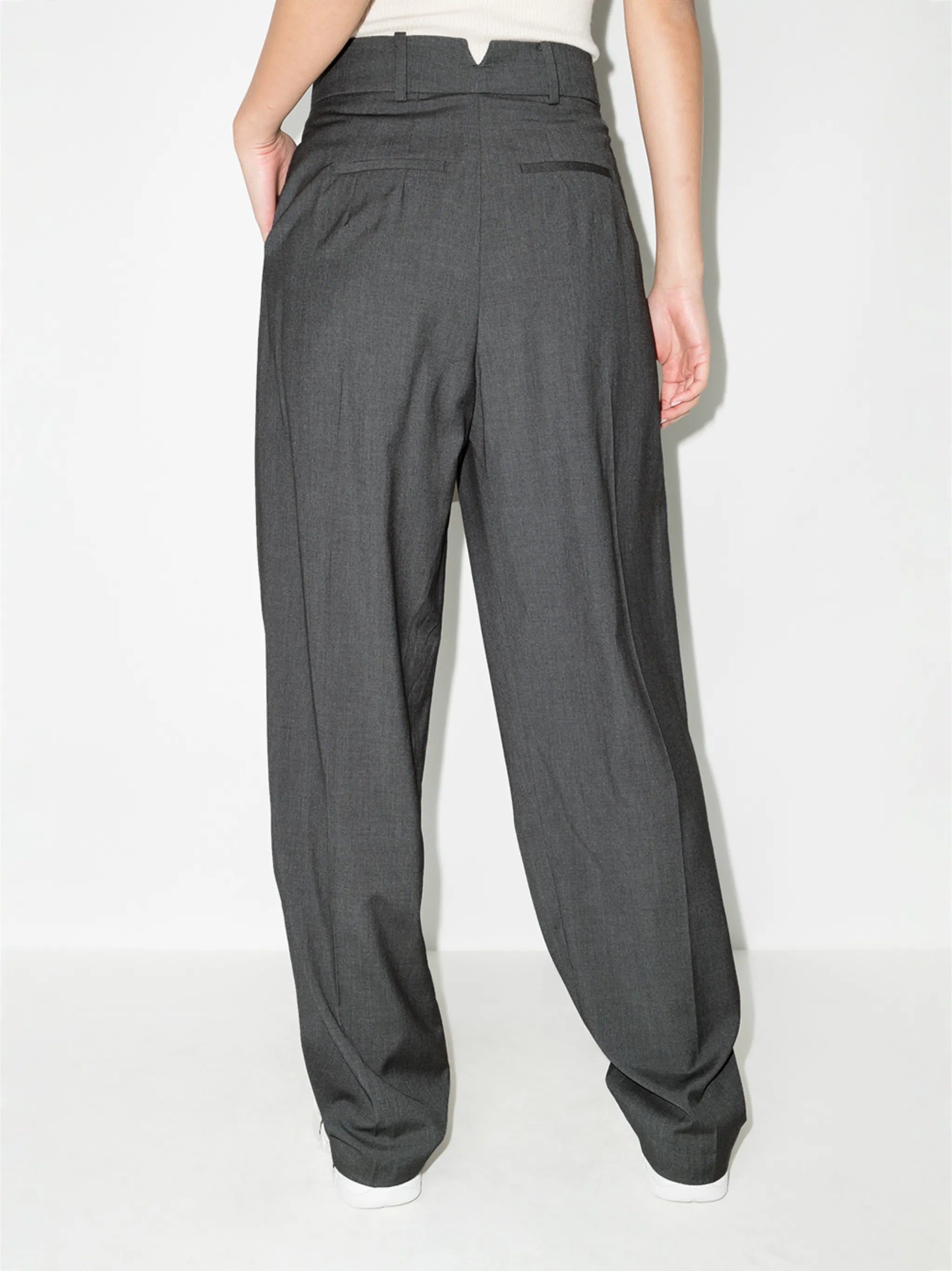 Gelso high-waisted darted trouser
