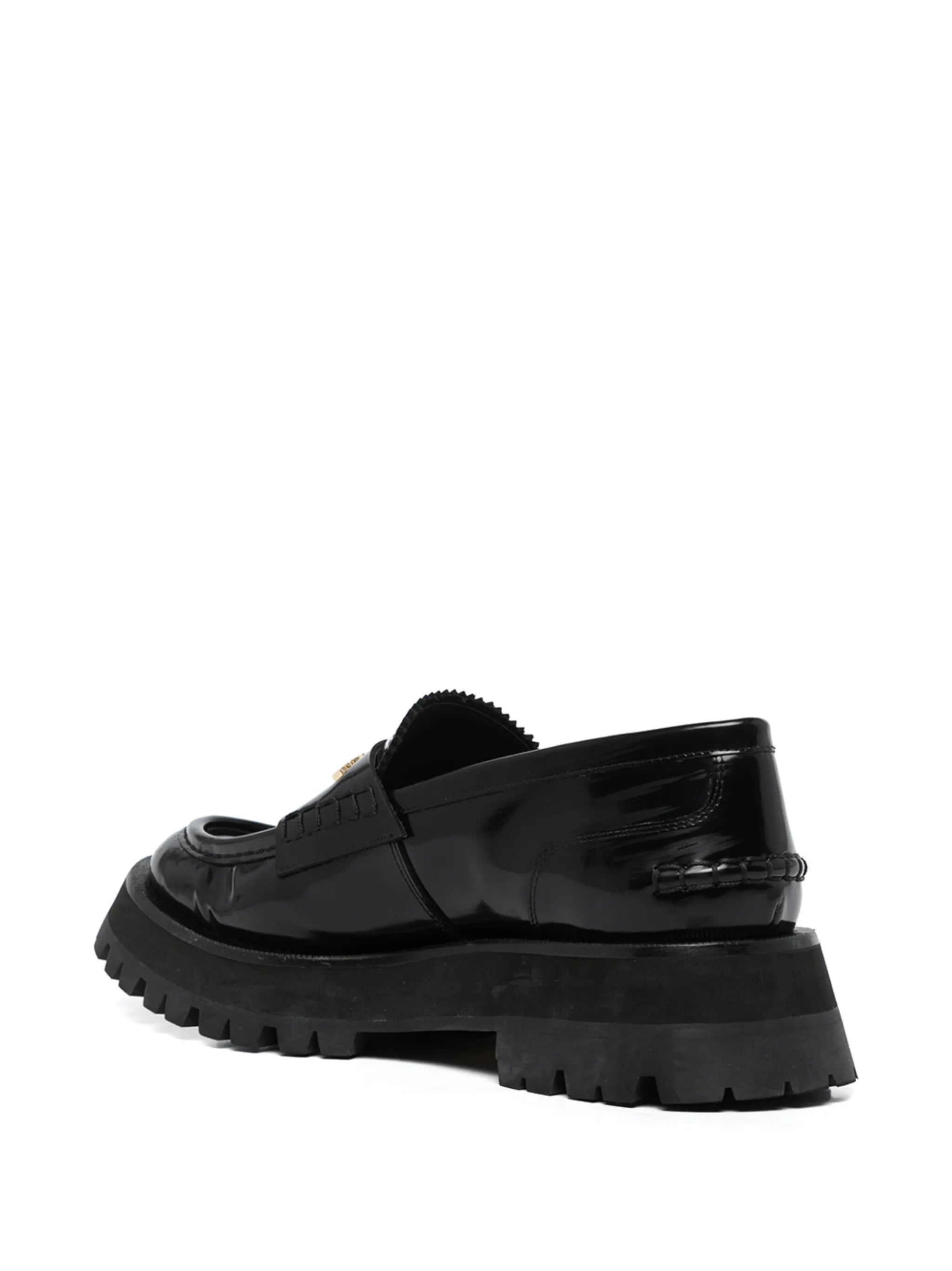 Carter lug-sole box loafers