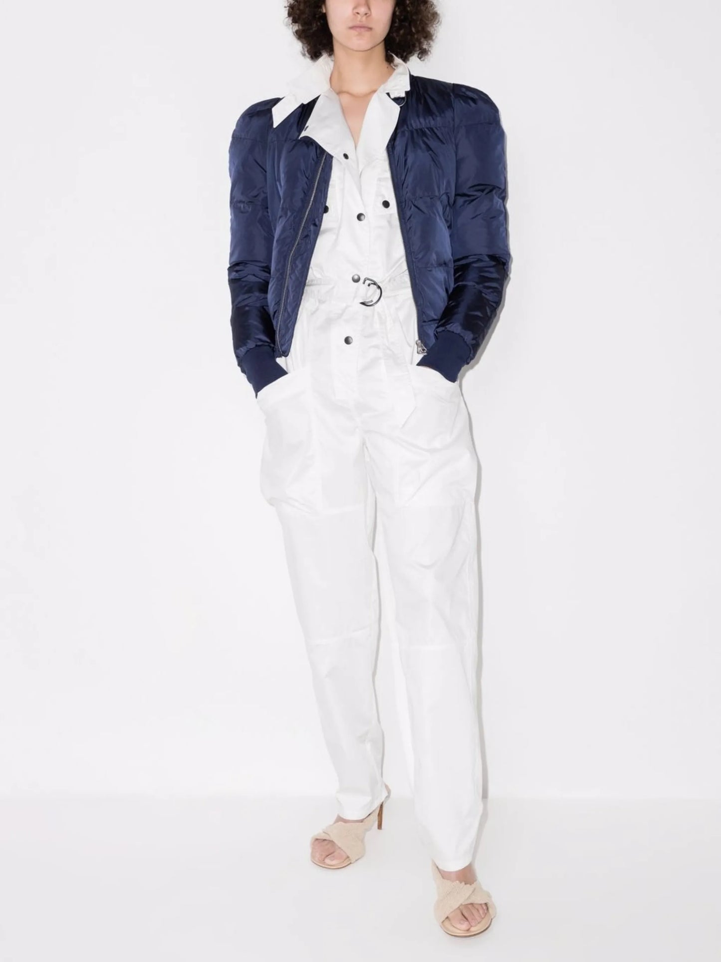 asymmetric cotton boilersuit