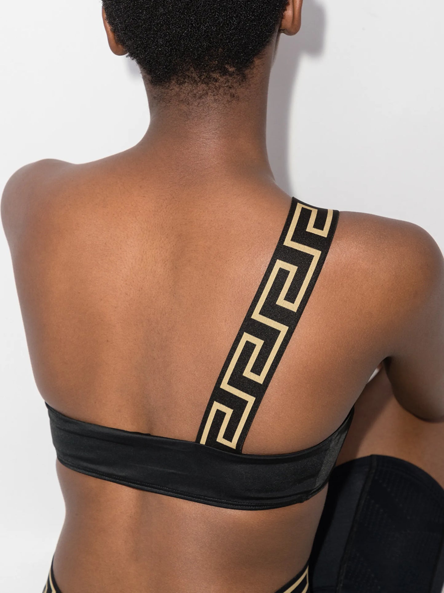 La Greca one-shoulder bikini top
