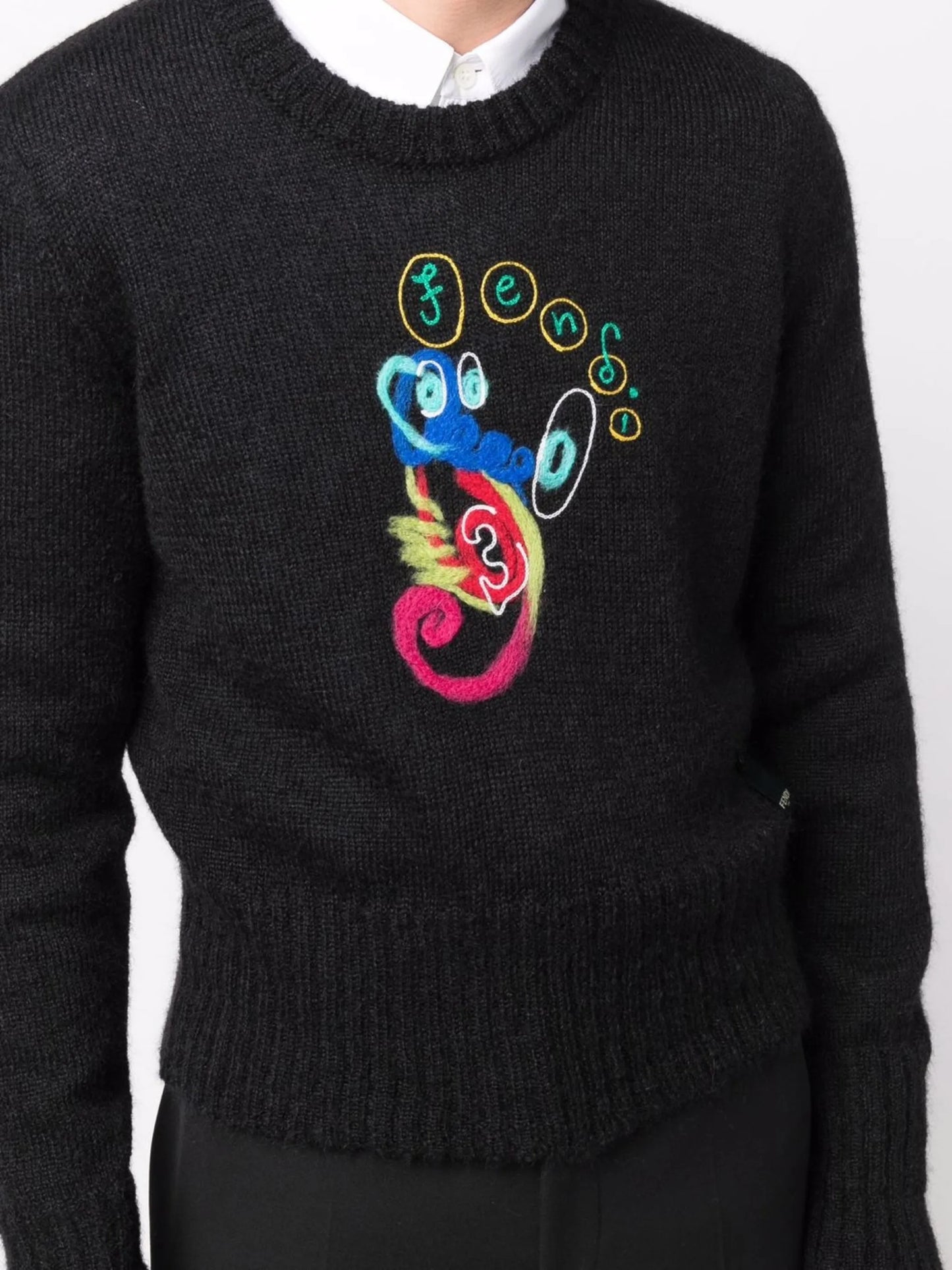 x Noel Fielding abstract-print jumper