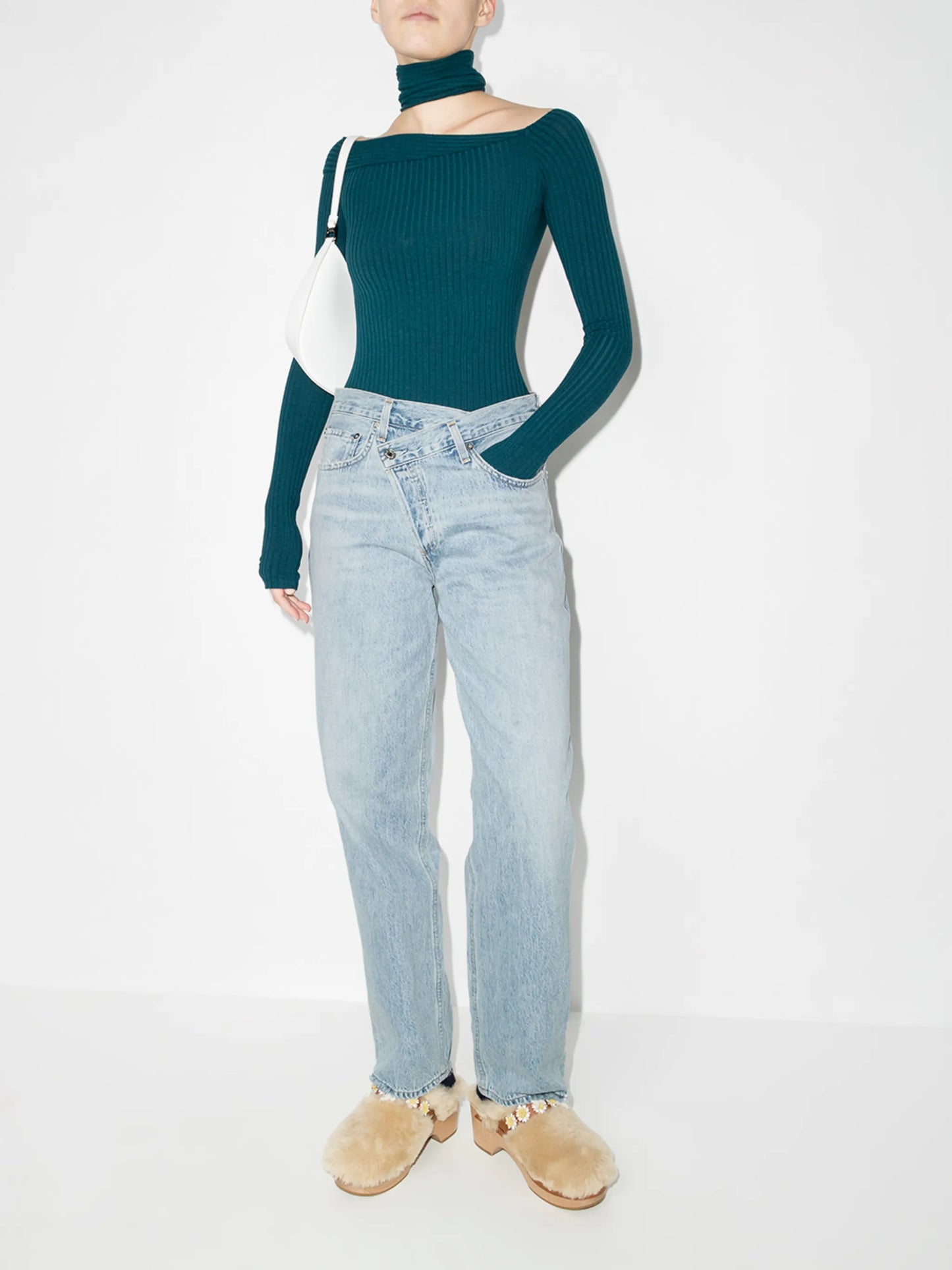 Criss Cross straight-leg jeans
