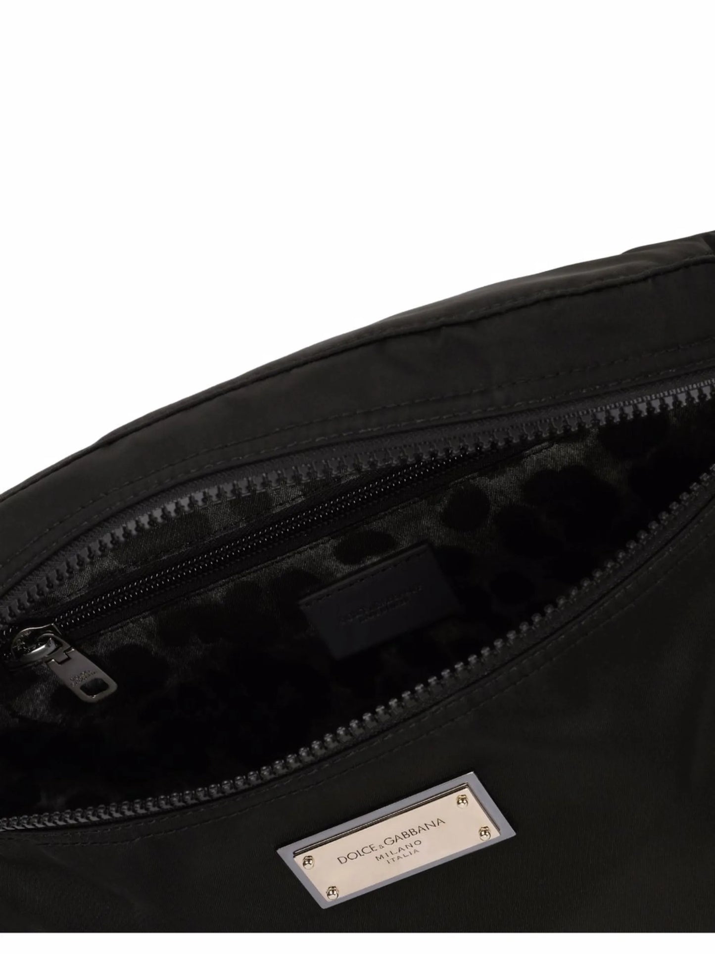 logo-plaque belt bag