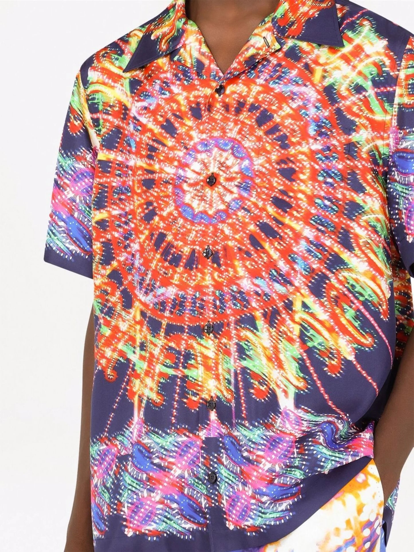 kaleidoscope print short-sleeve shirt