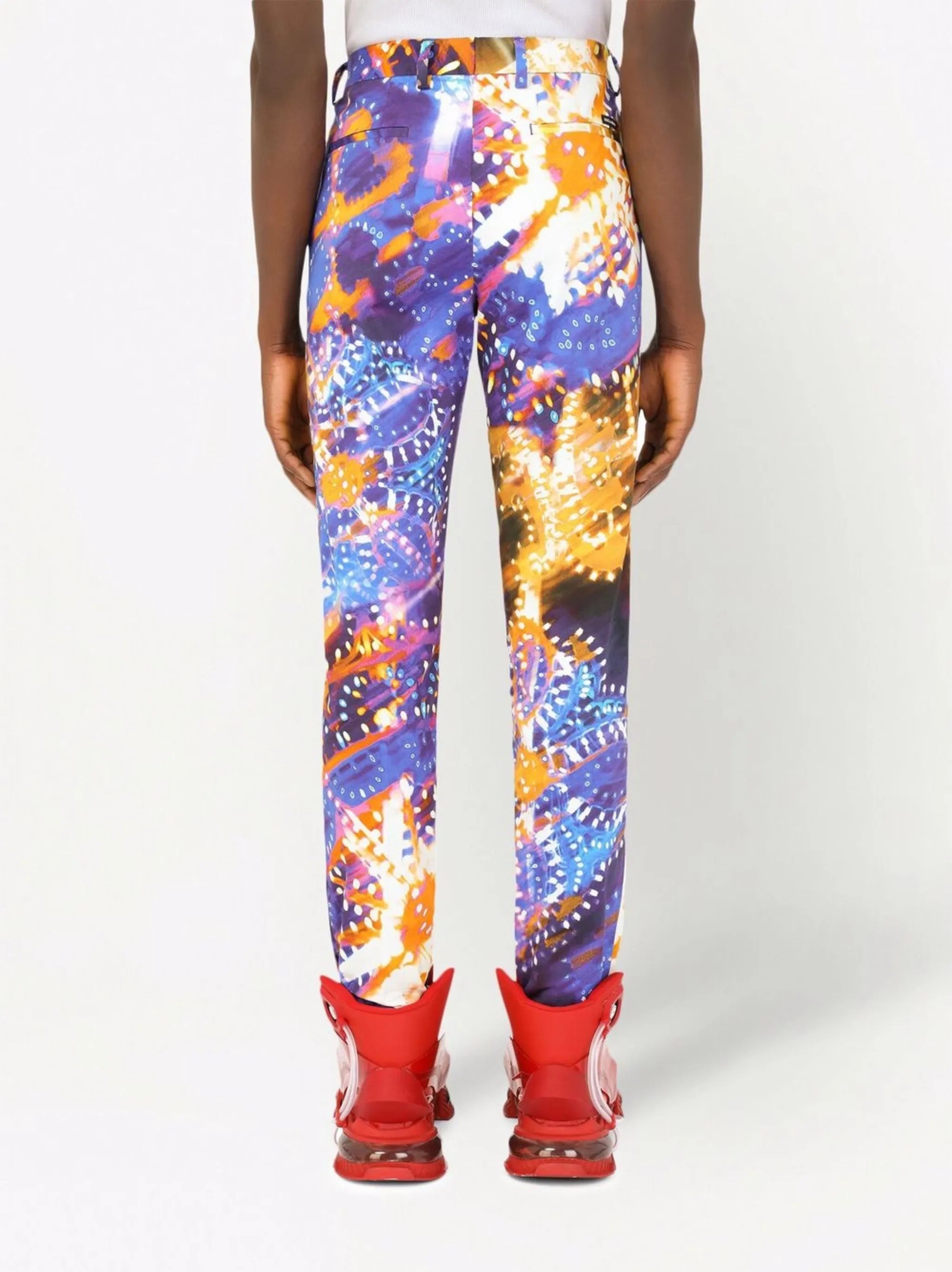 luminaire-print tailored trousers