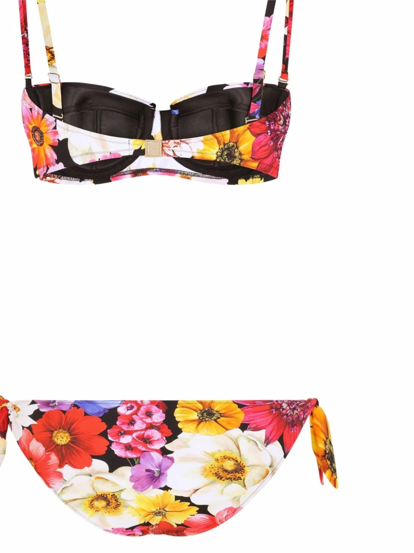 floral-print balconette bikini