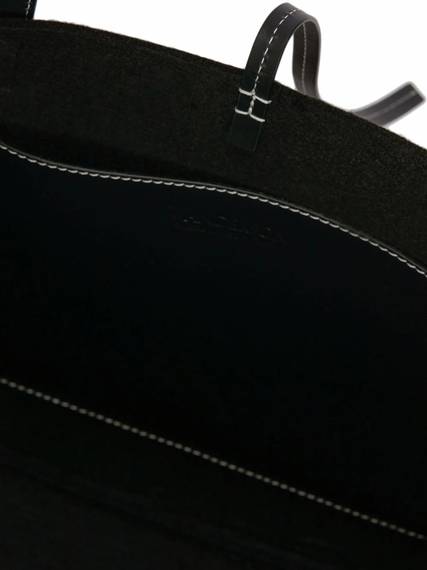 Belt embroidered logo tote bag