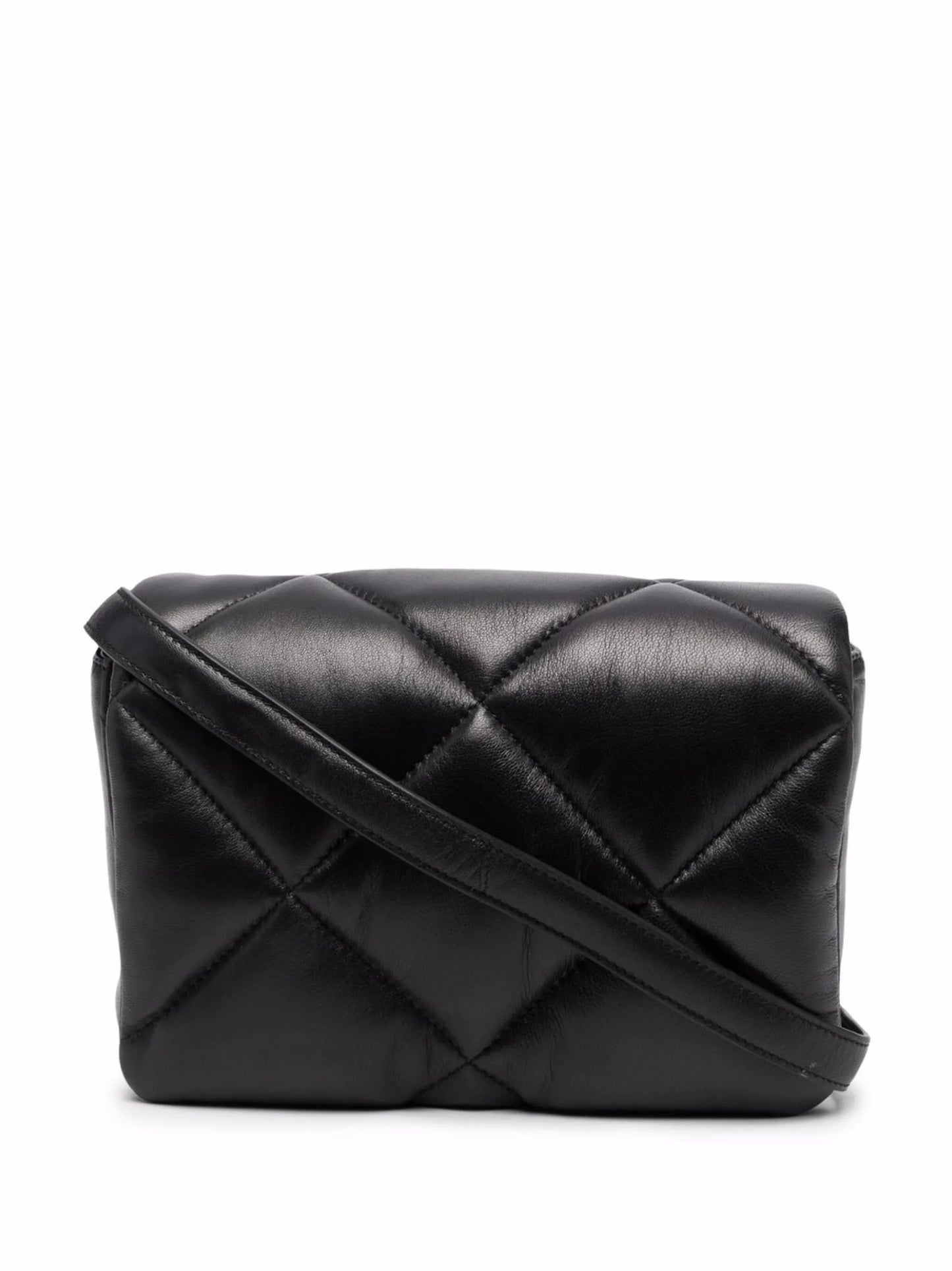 quilted leather tote bag