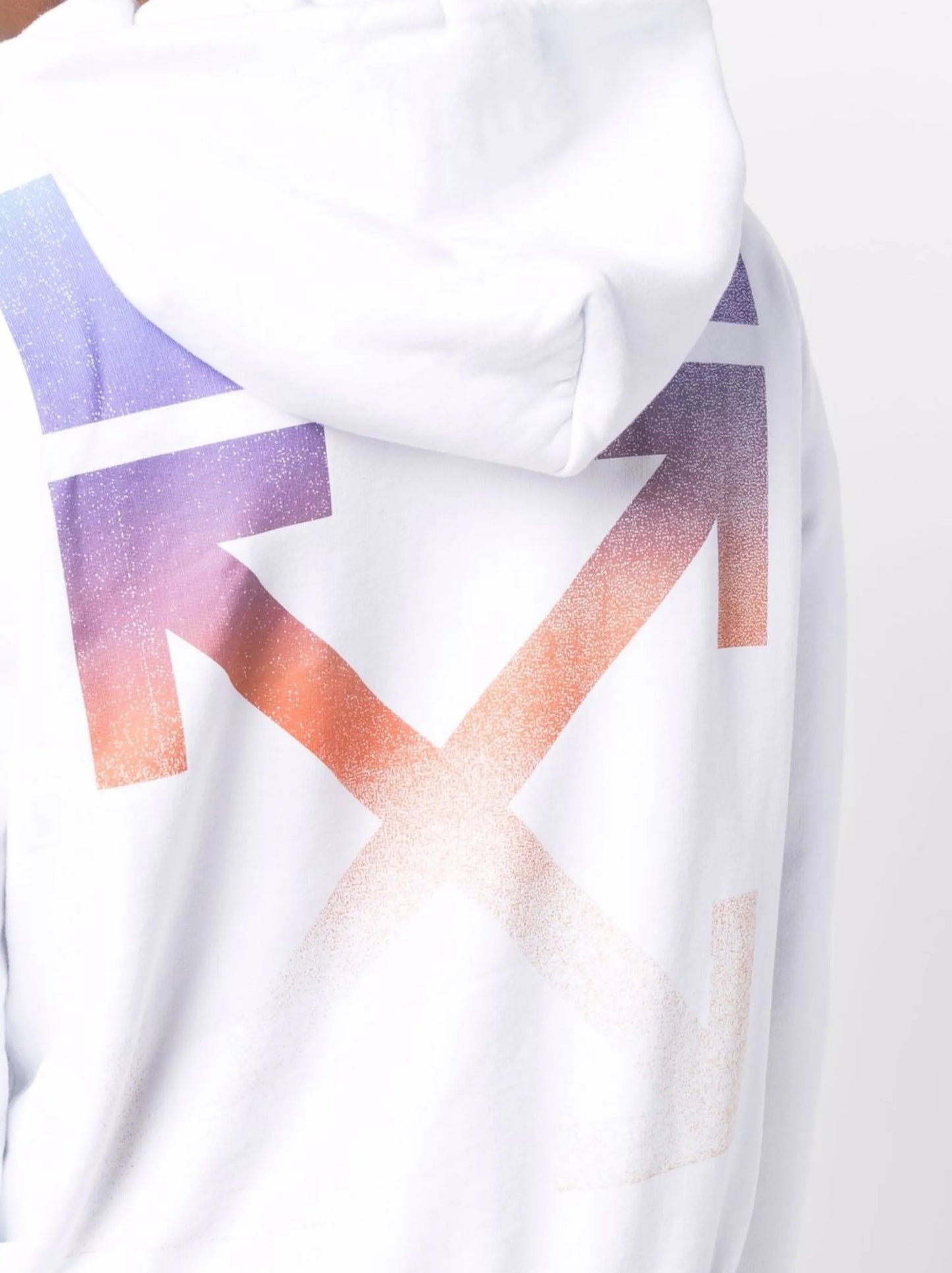 Arrows-motif long-sleeve hoodie