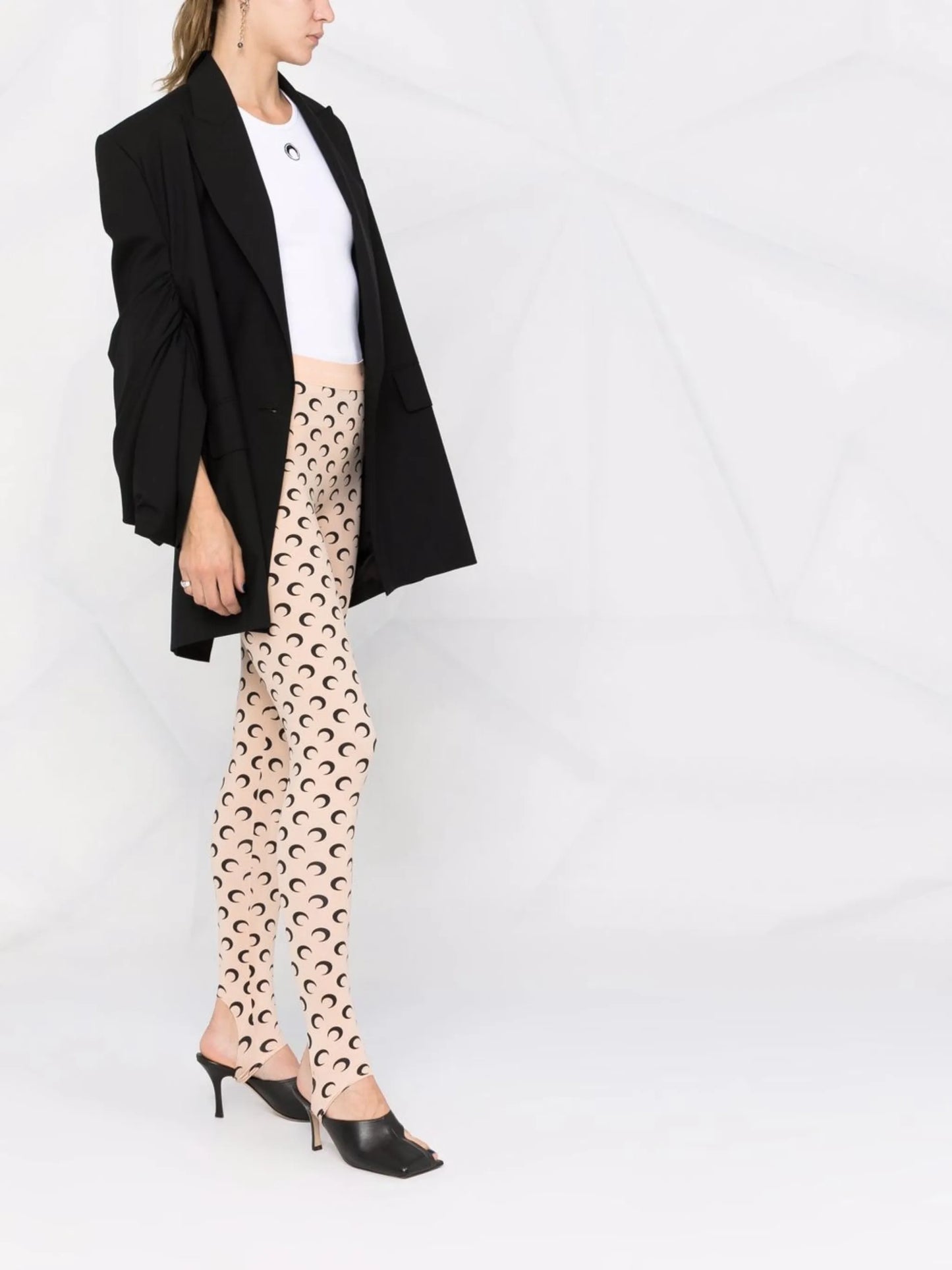 all over moon pattern leggings