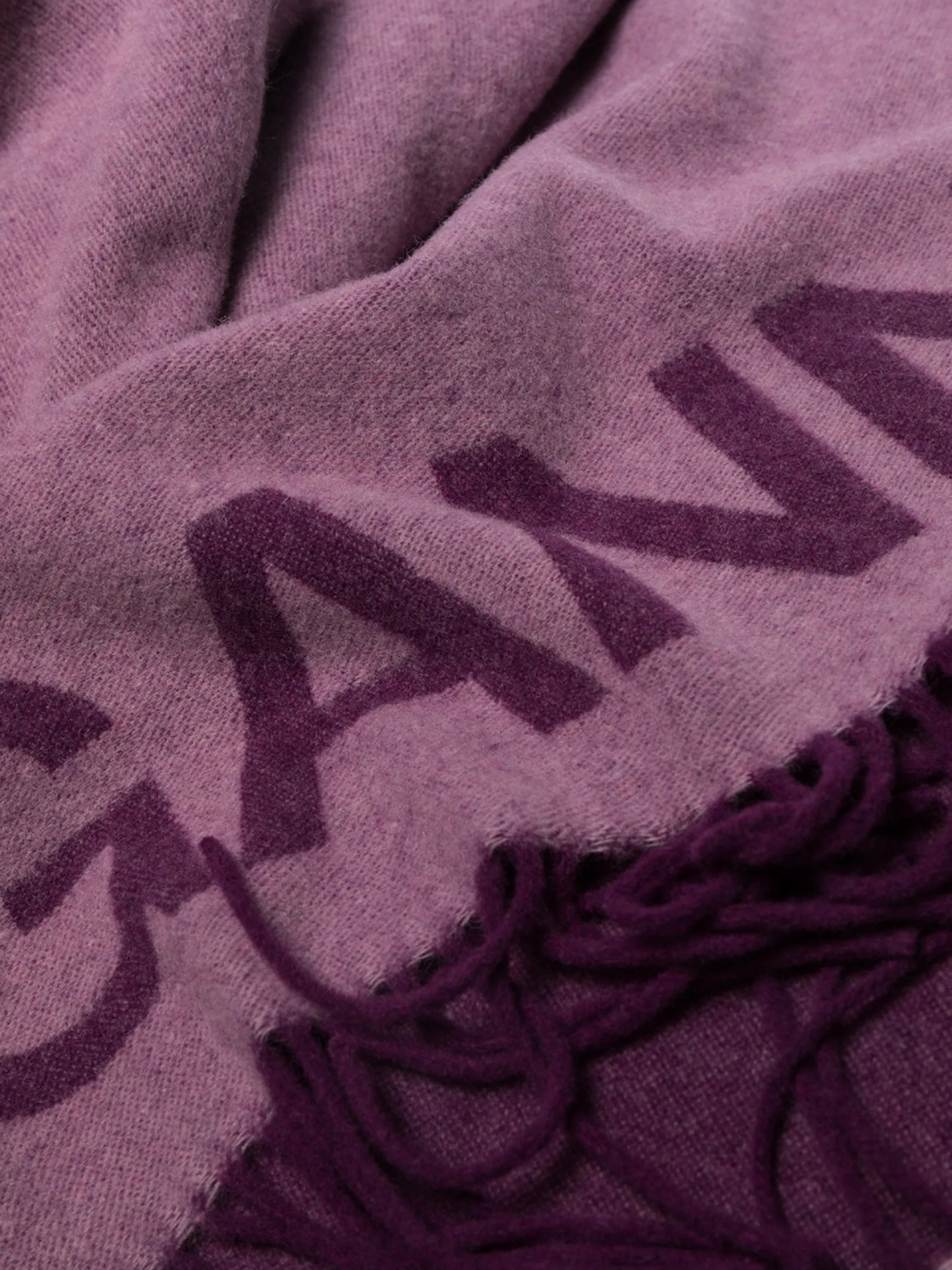 fringed logo-print scarf