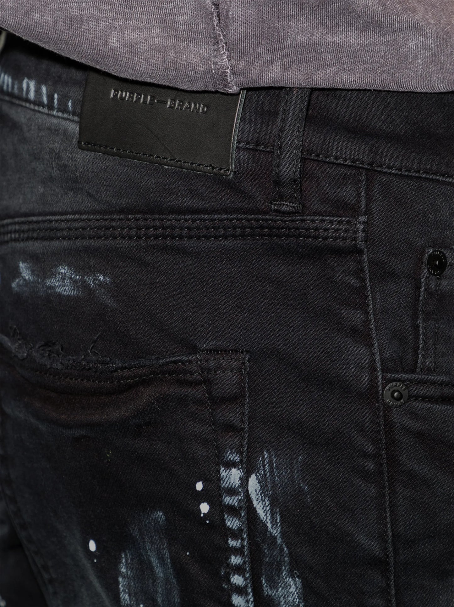 P001 Black Resin Knee Slit 'Black' "Black"