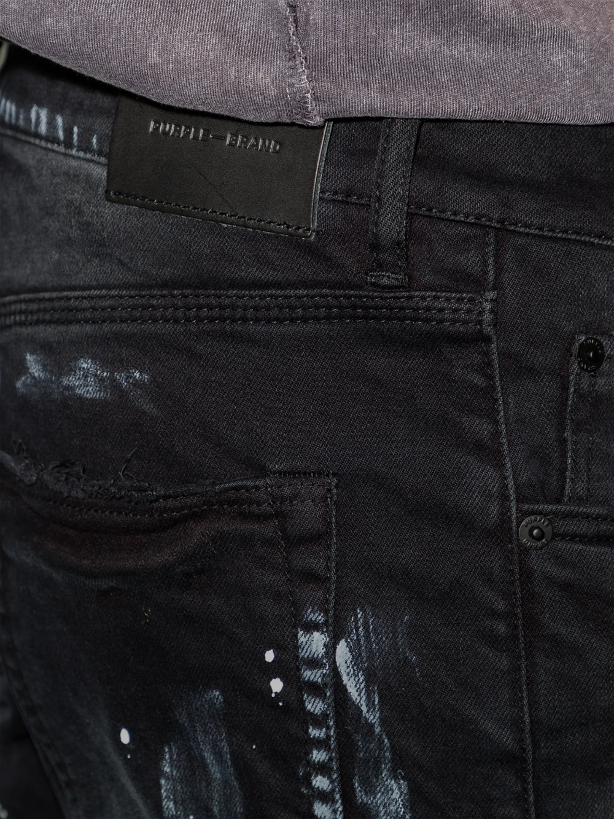 P001 Black Resin Knee Slit 'Black'