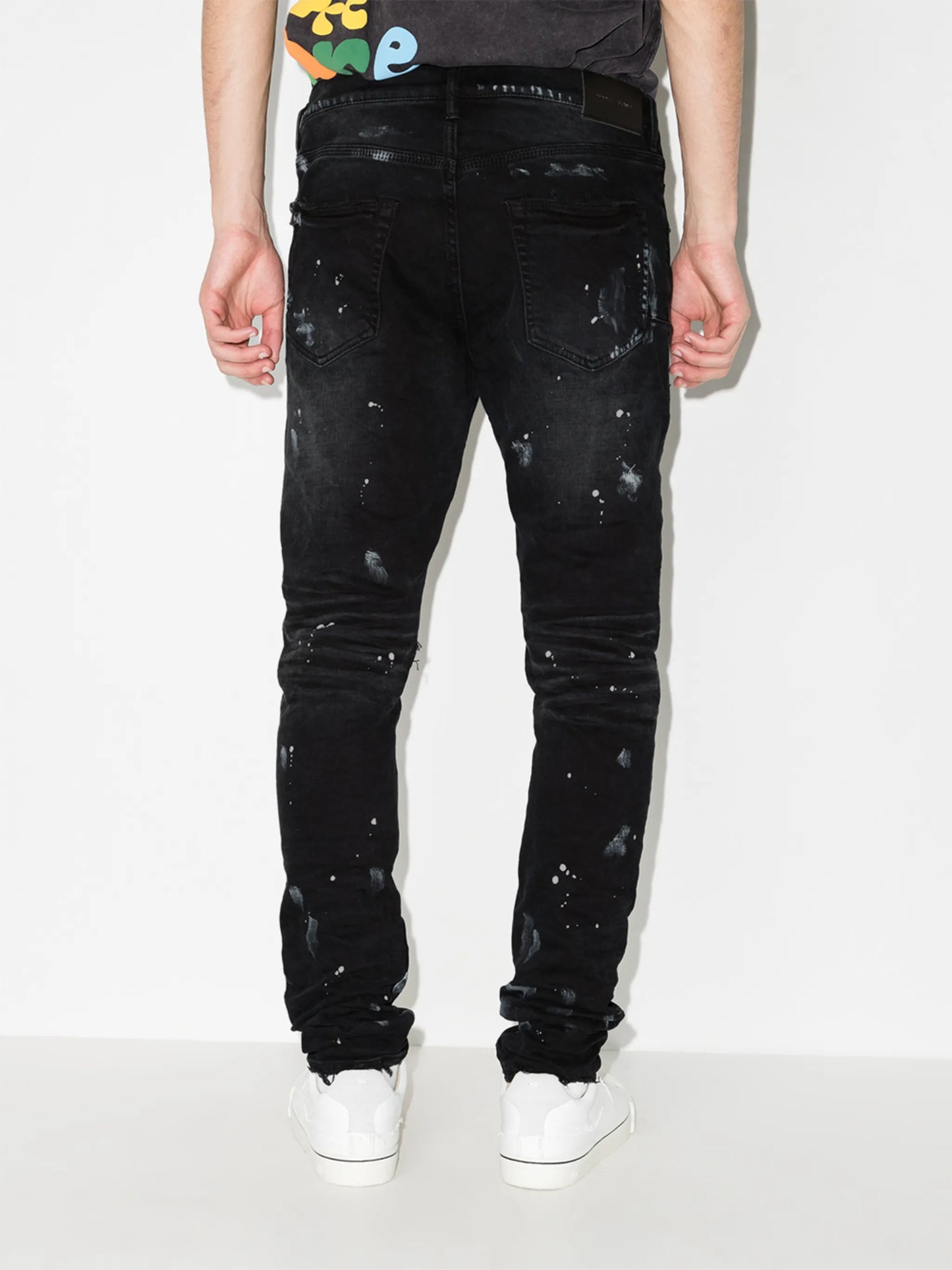 P001 Black Resin Knee Slit 'Black' "Black"