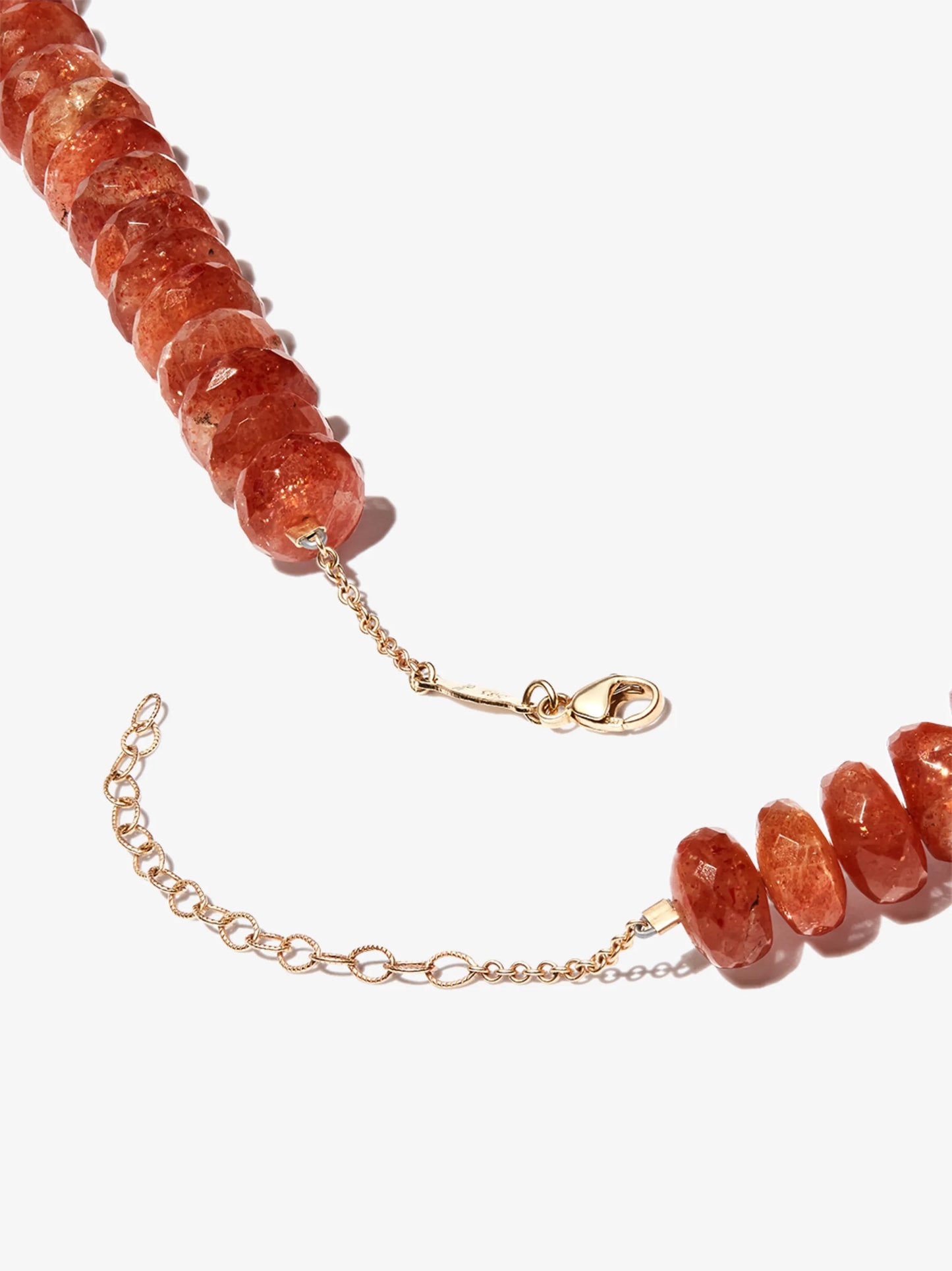 14kt yellow gold beaded necklace