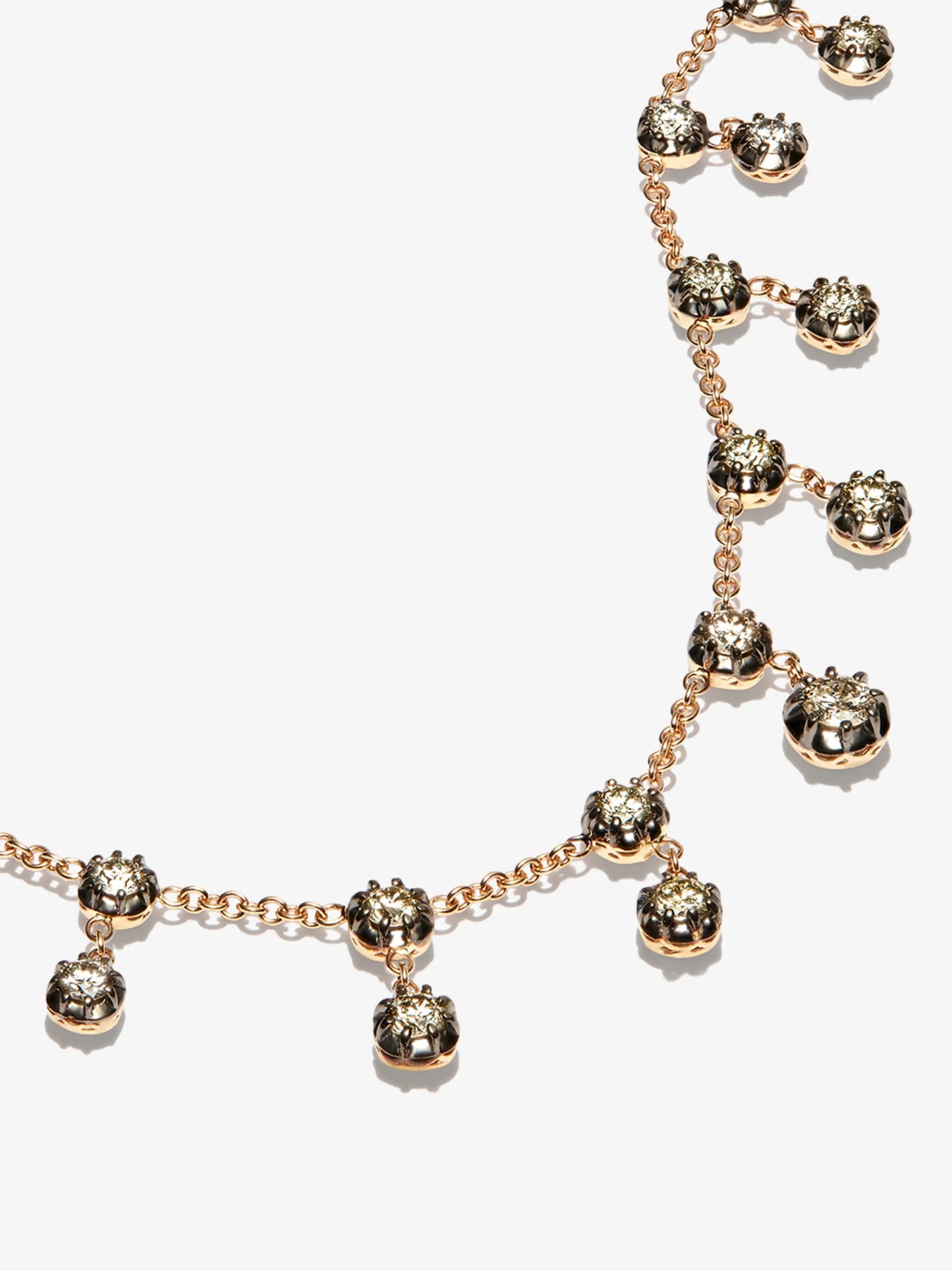 14kt yellow gold Sophia diamond necklace