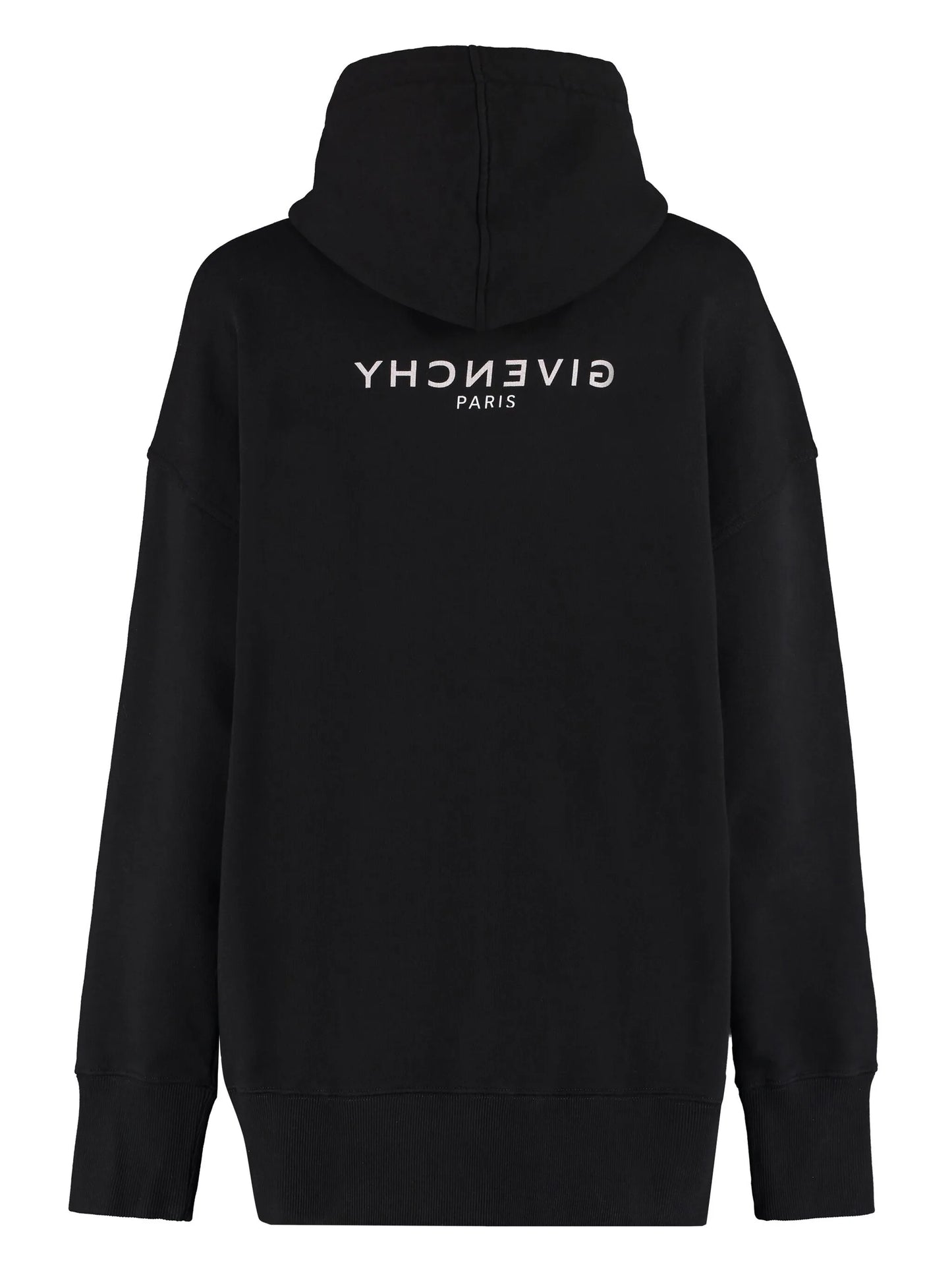 logo-print drop-shoulder hoodie