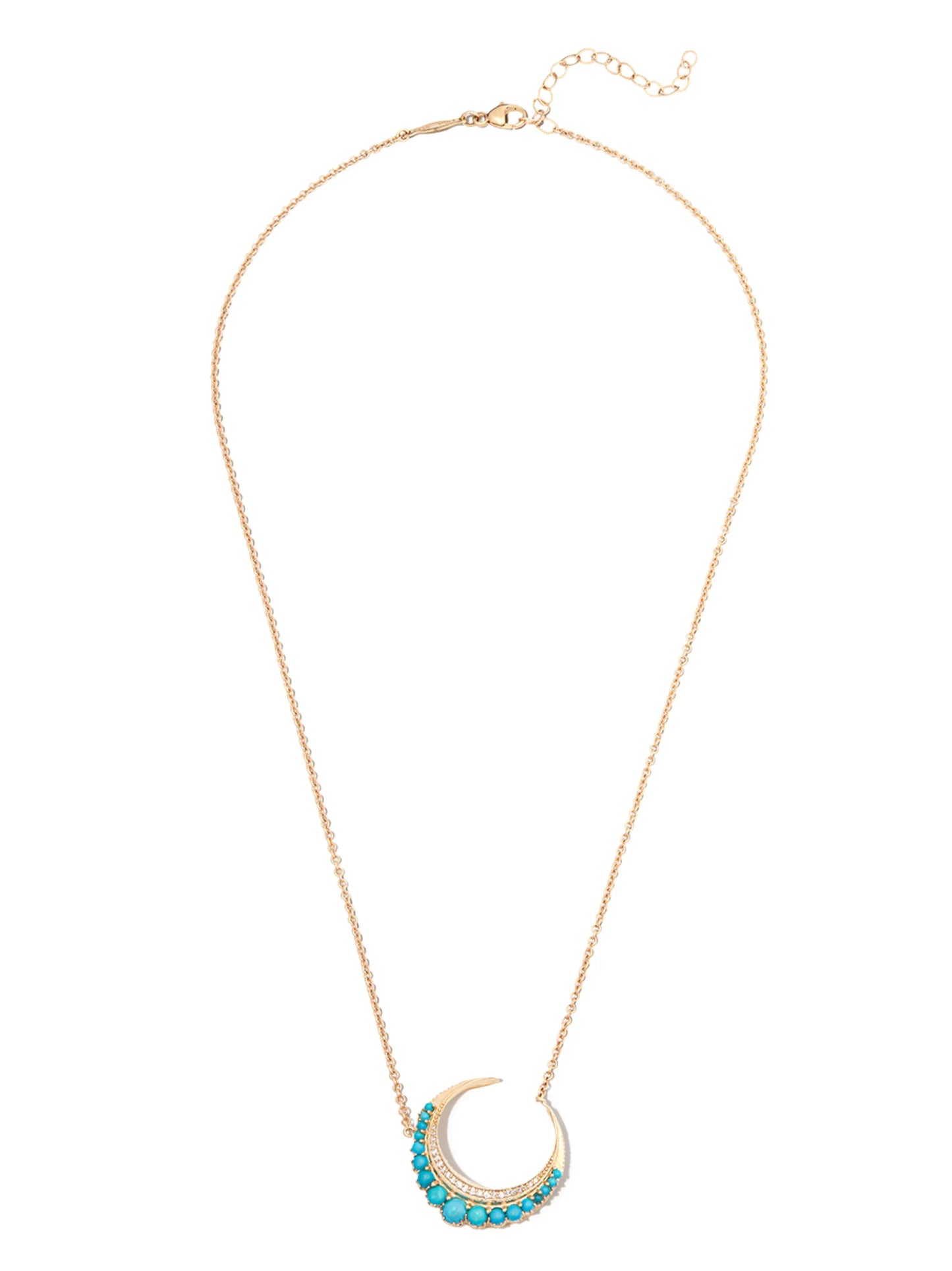 small 14kt yellow gold Crescent Moon necklace