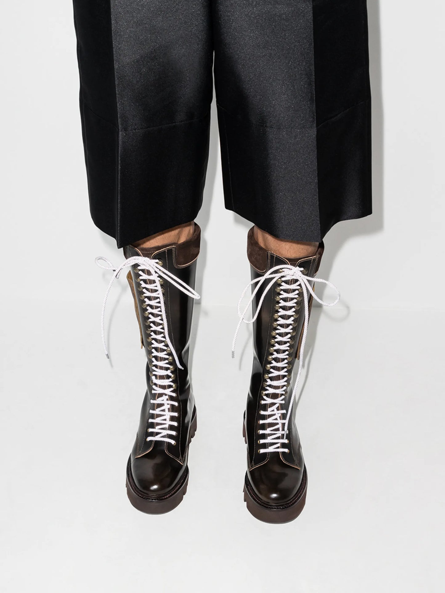 x Phipps lace-up calf-length boots