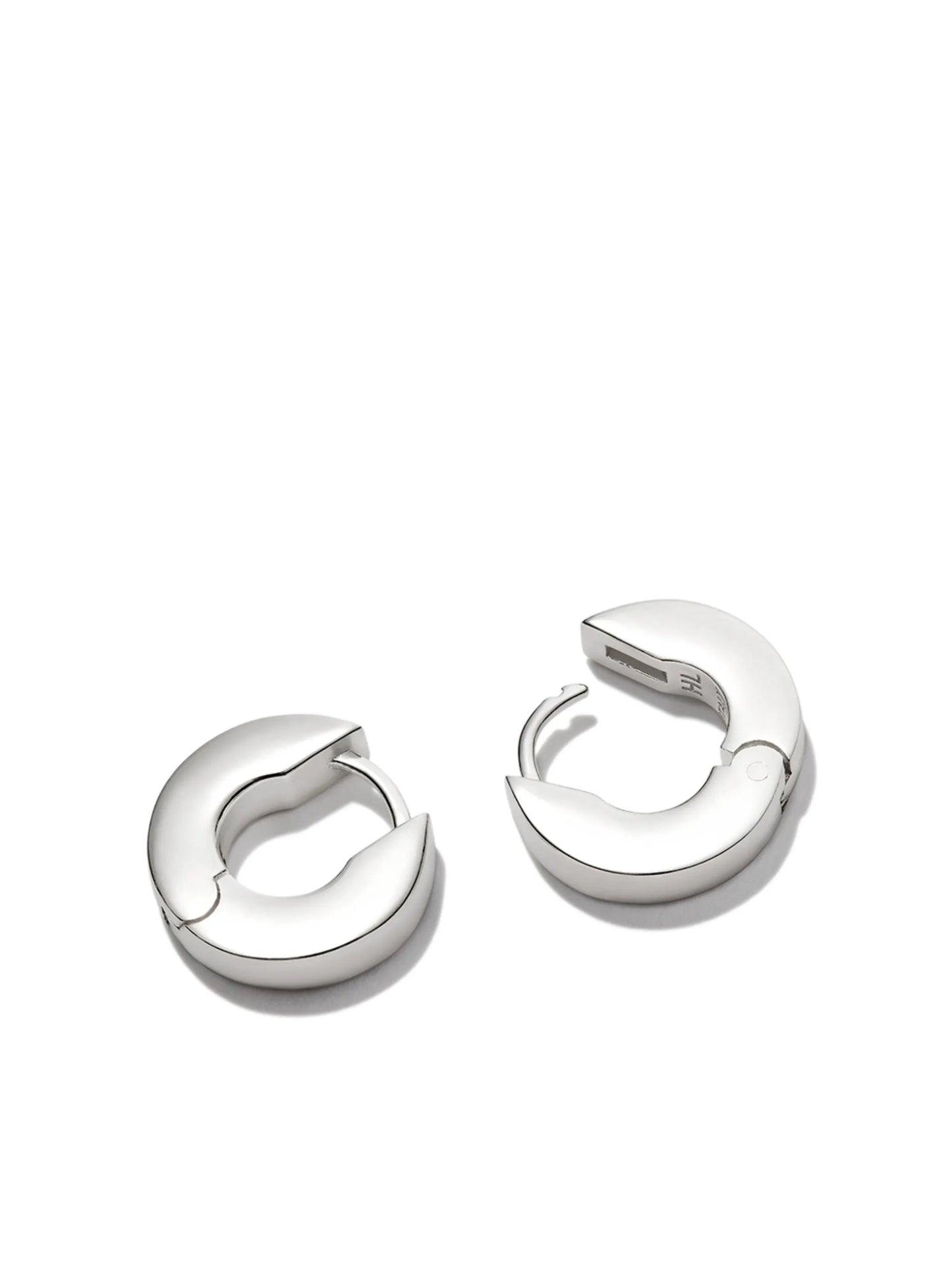 Edge huggie earrings