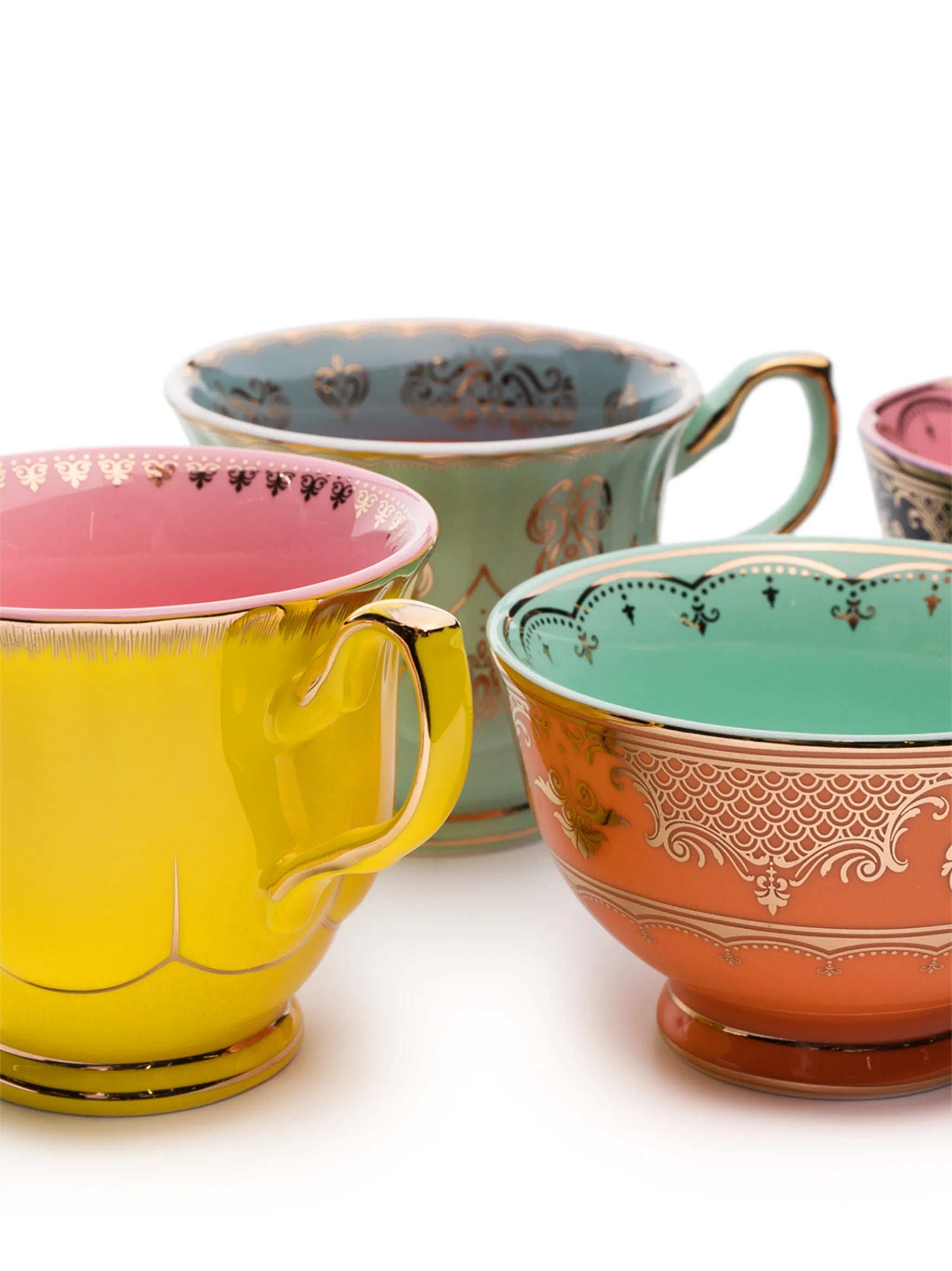 Grandpa glazed teacups (set of 4)