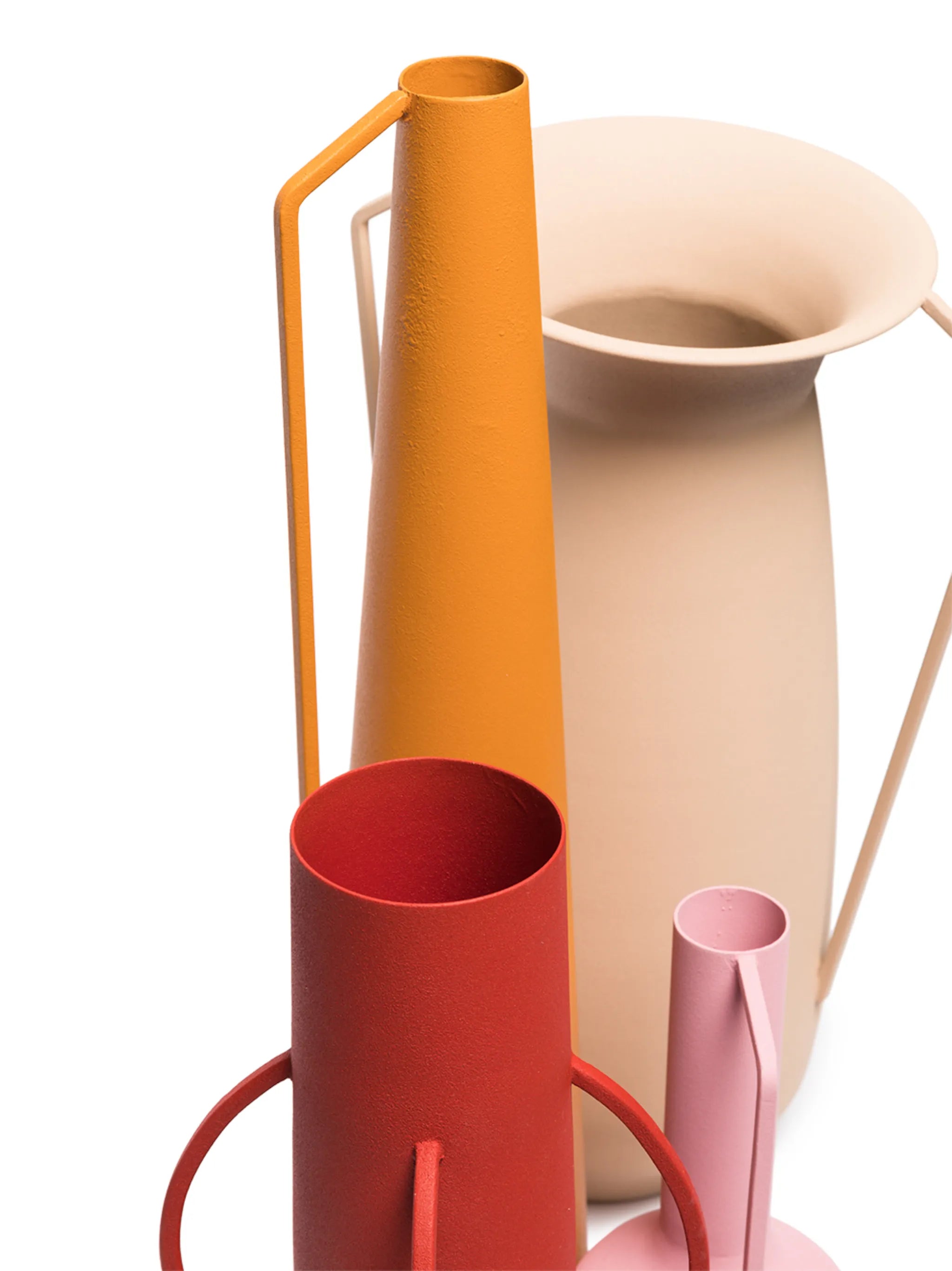 Roman powder-coated vases (set of 4)