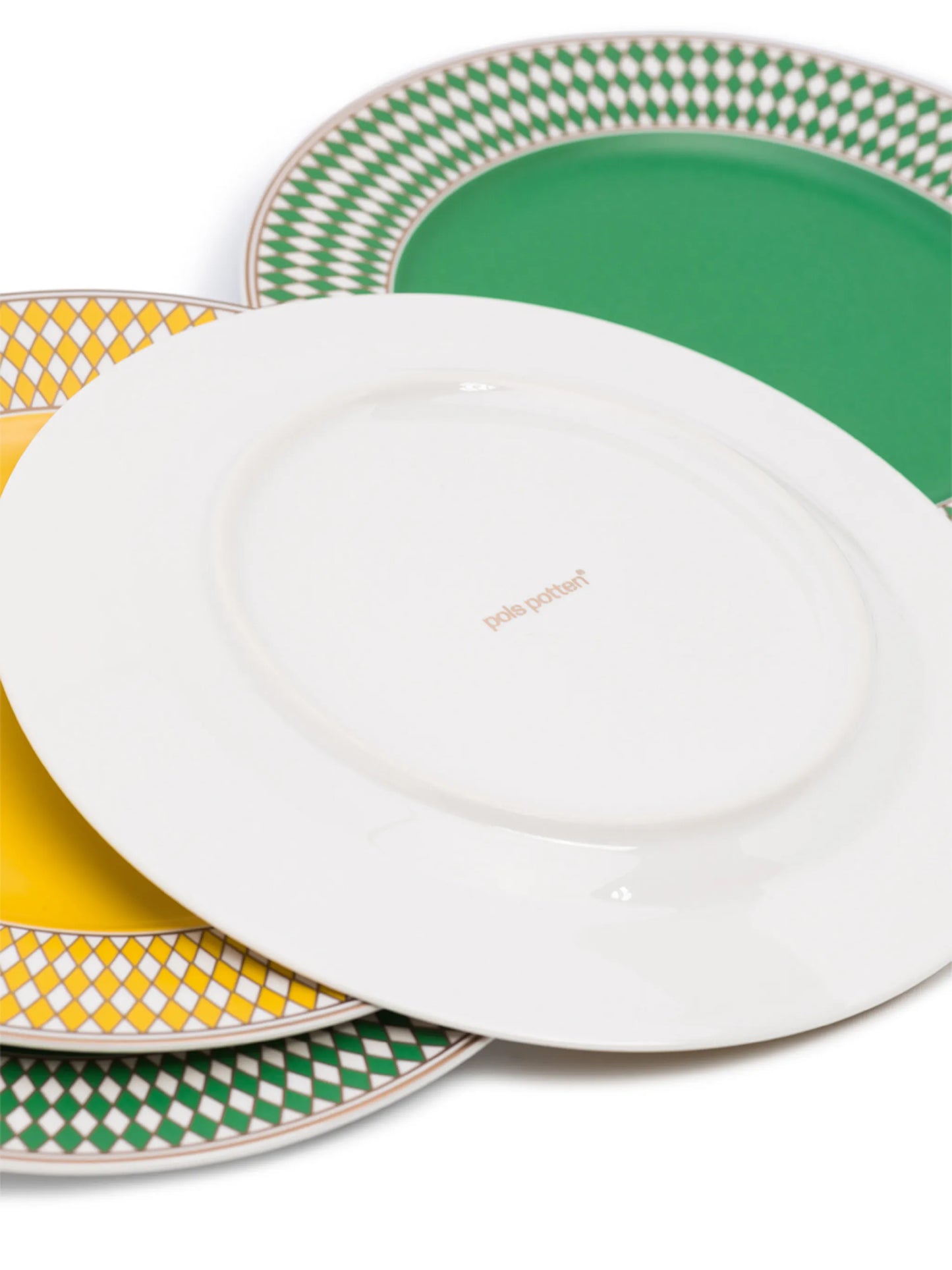 set of 4 Chess print side plates (20cm)
