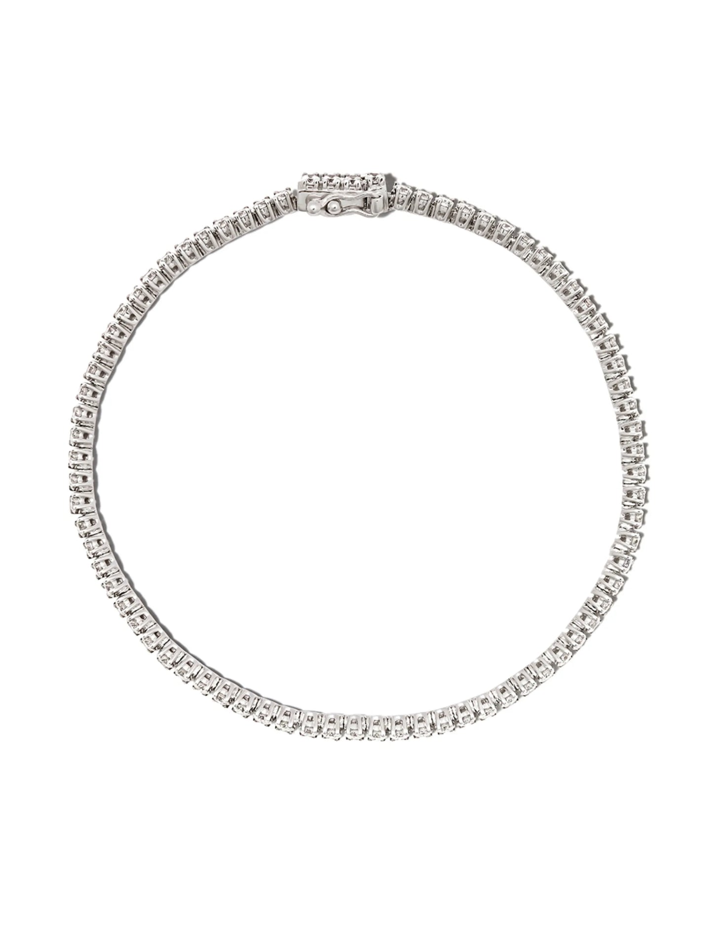 18kt white gold Hepburn diamond tennis bracelet