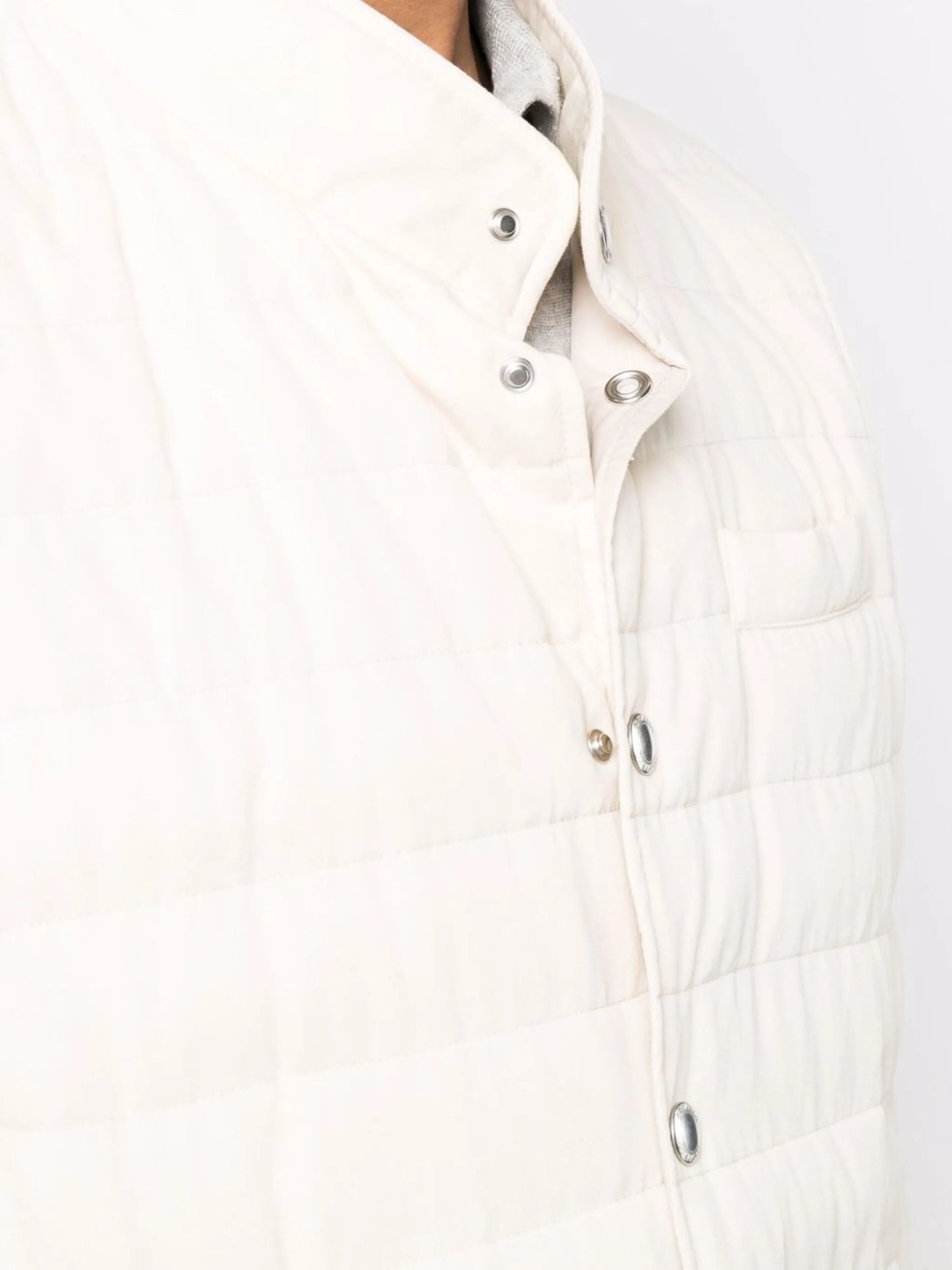 press-stud padded gilet