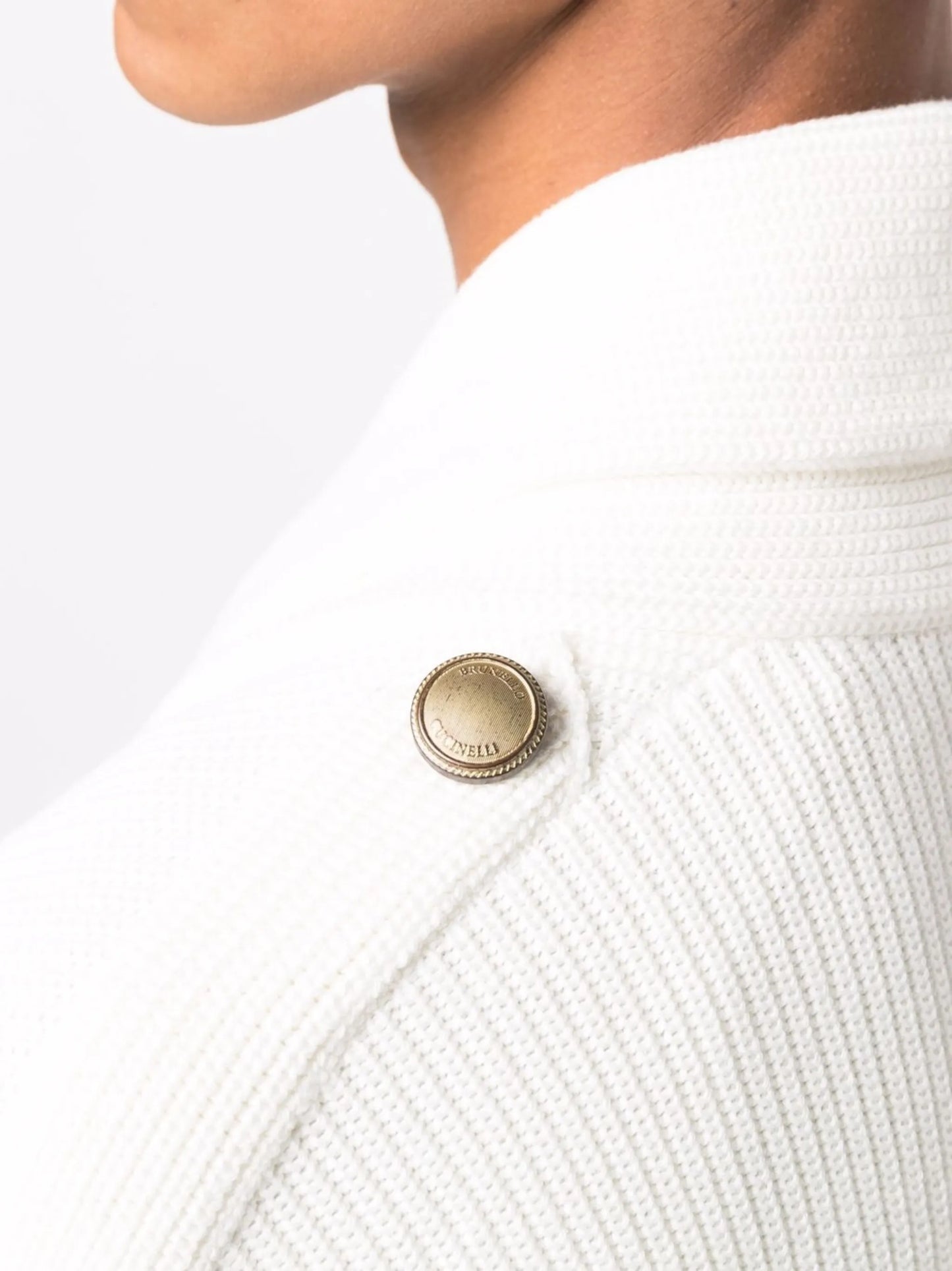 double-breasted buttoned cardigan