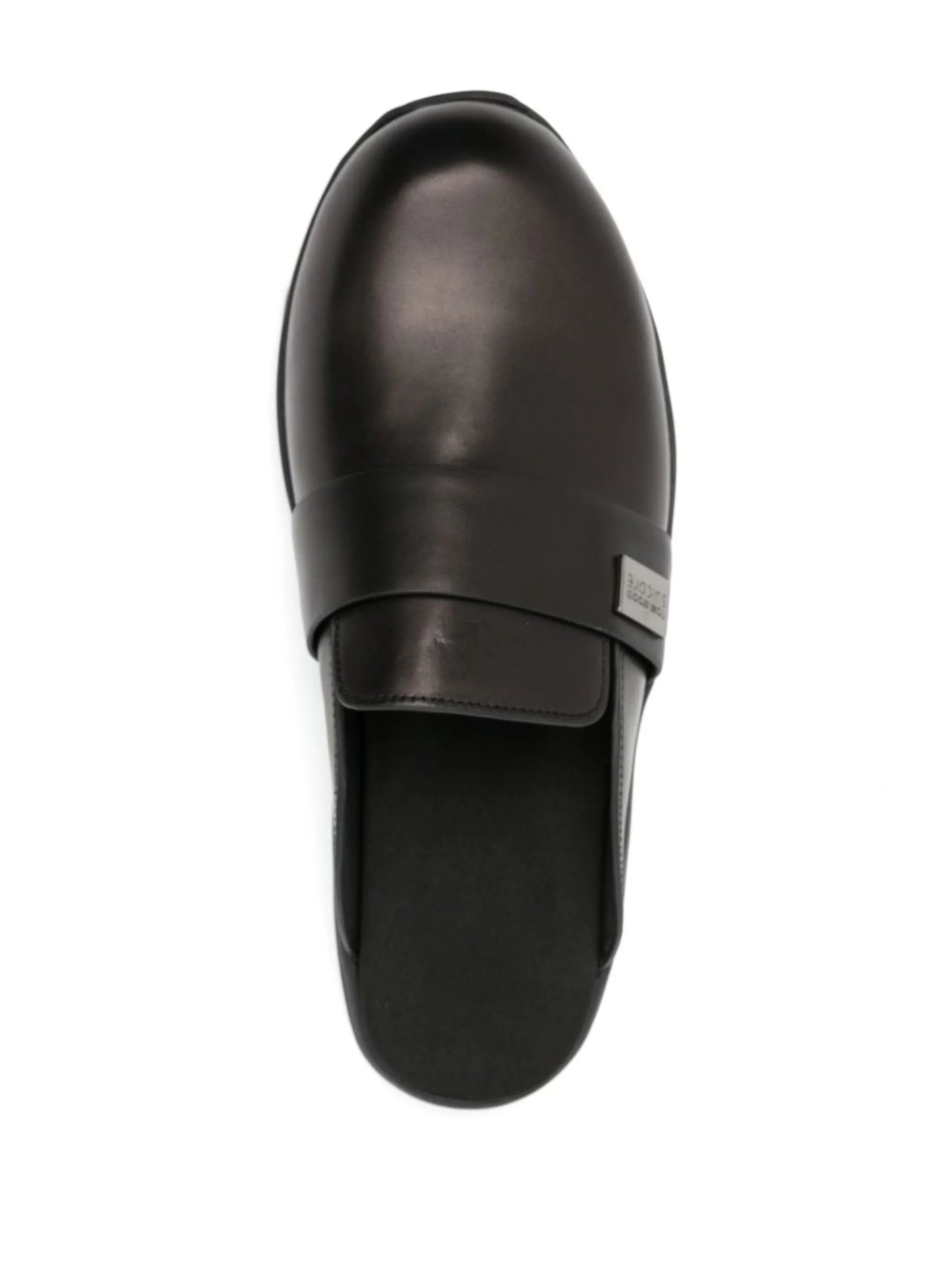 round-toe slip-on mules
