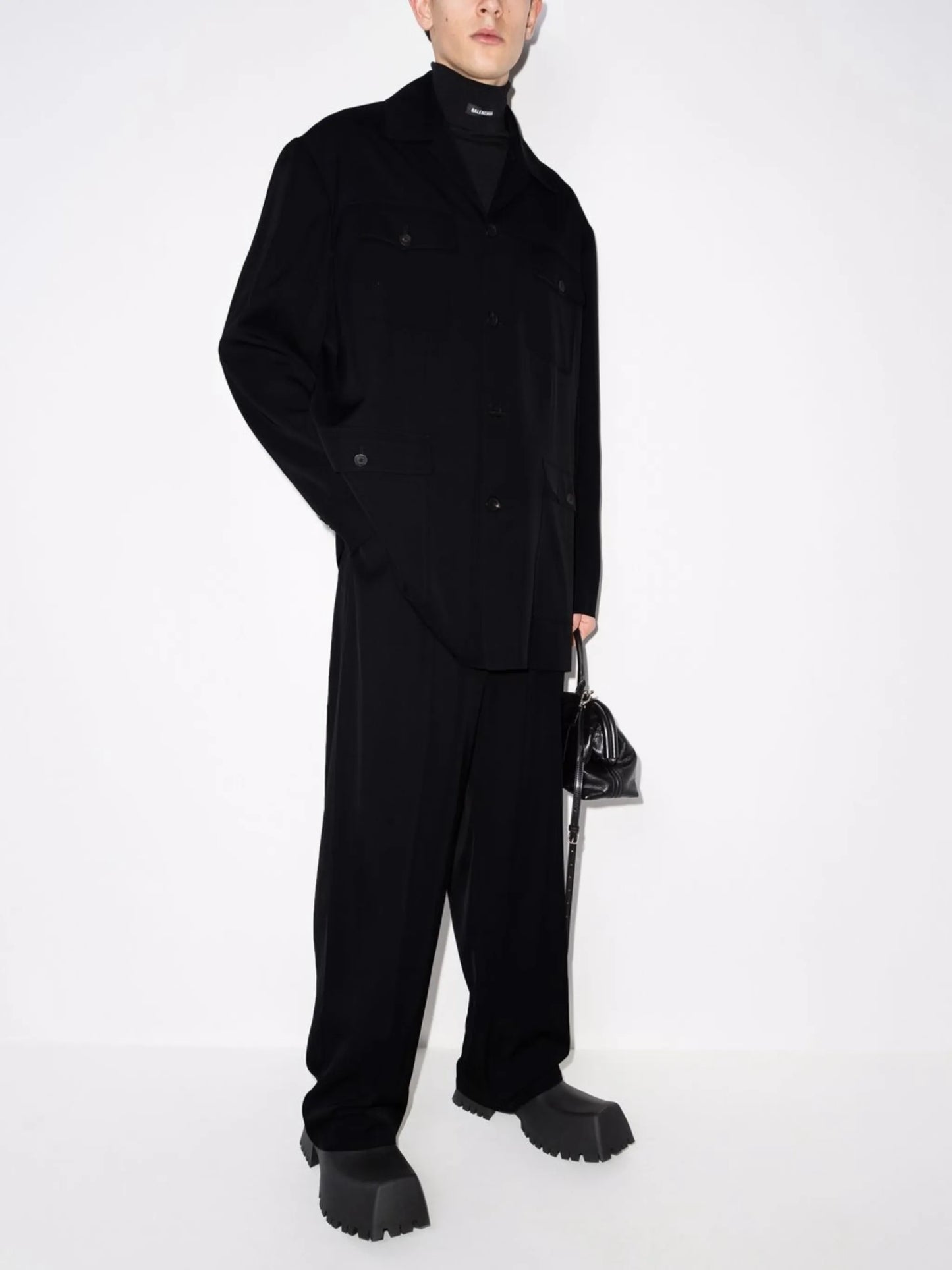 Fluid cotton trousers