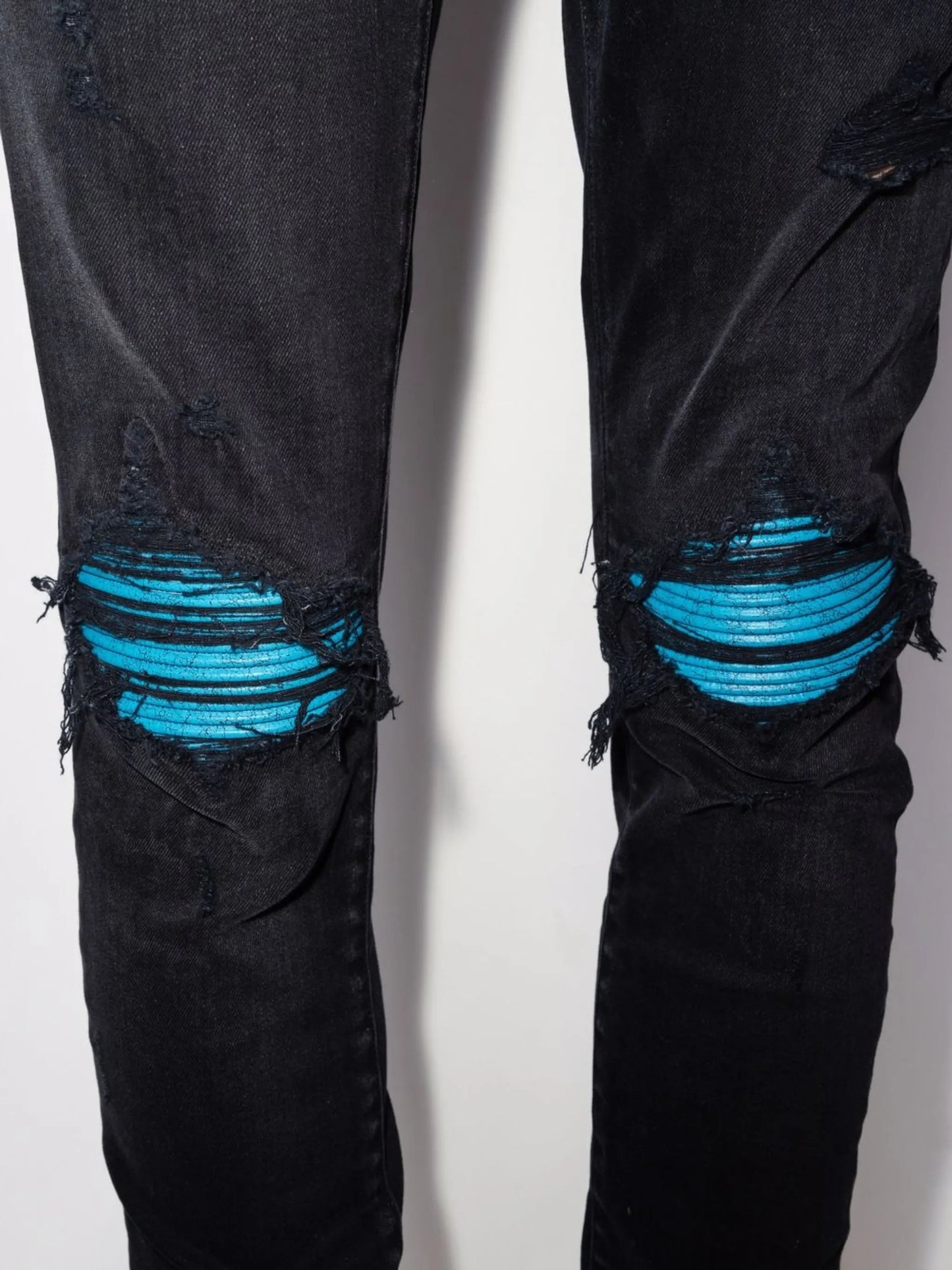MX1 Cracked Paint skinny jeans