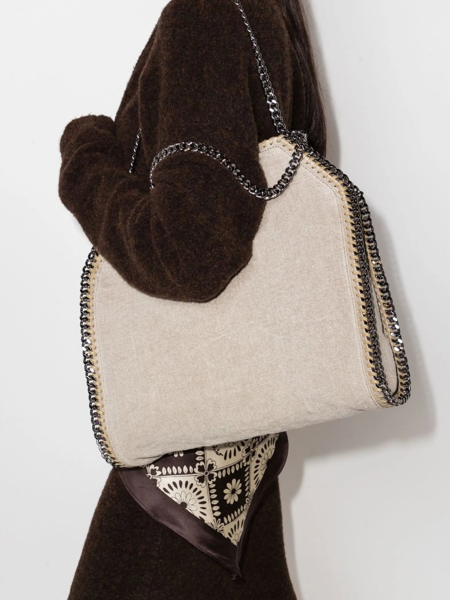 Falabella linen tote bag