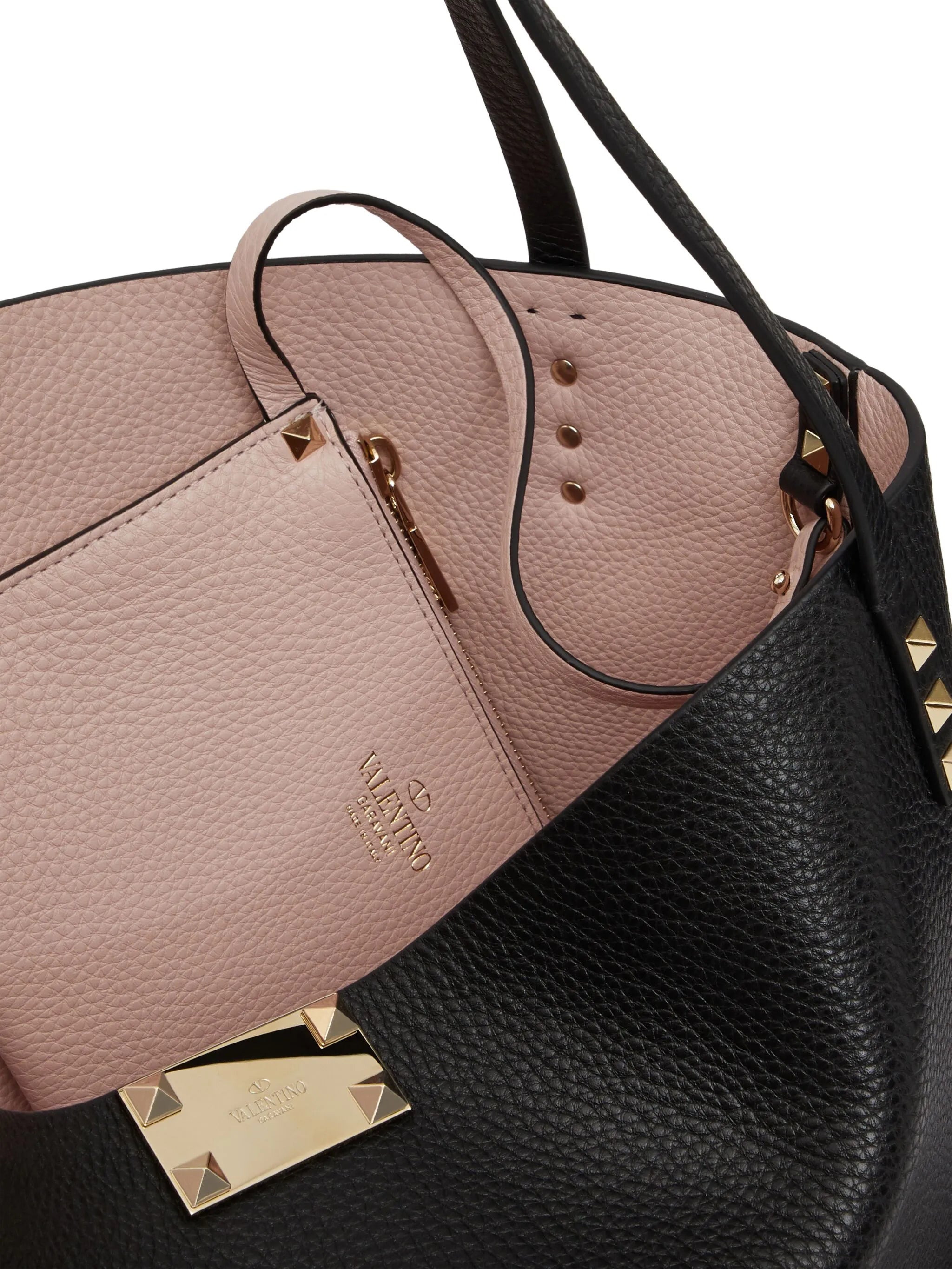 medium Rockstud-embellishment tote bag