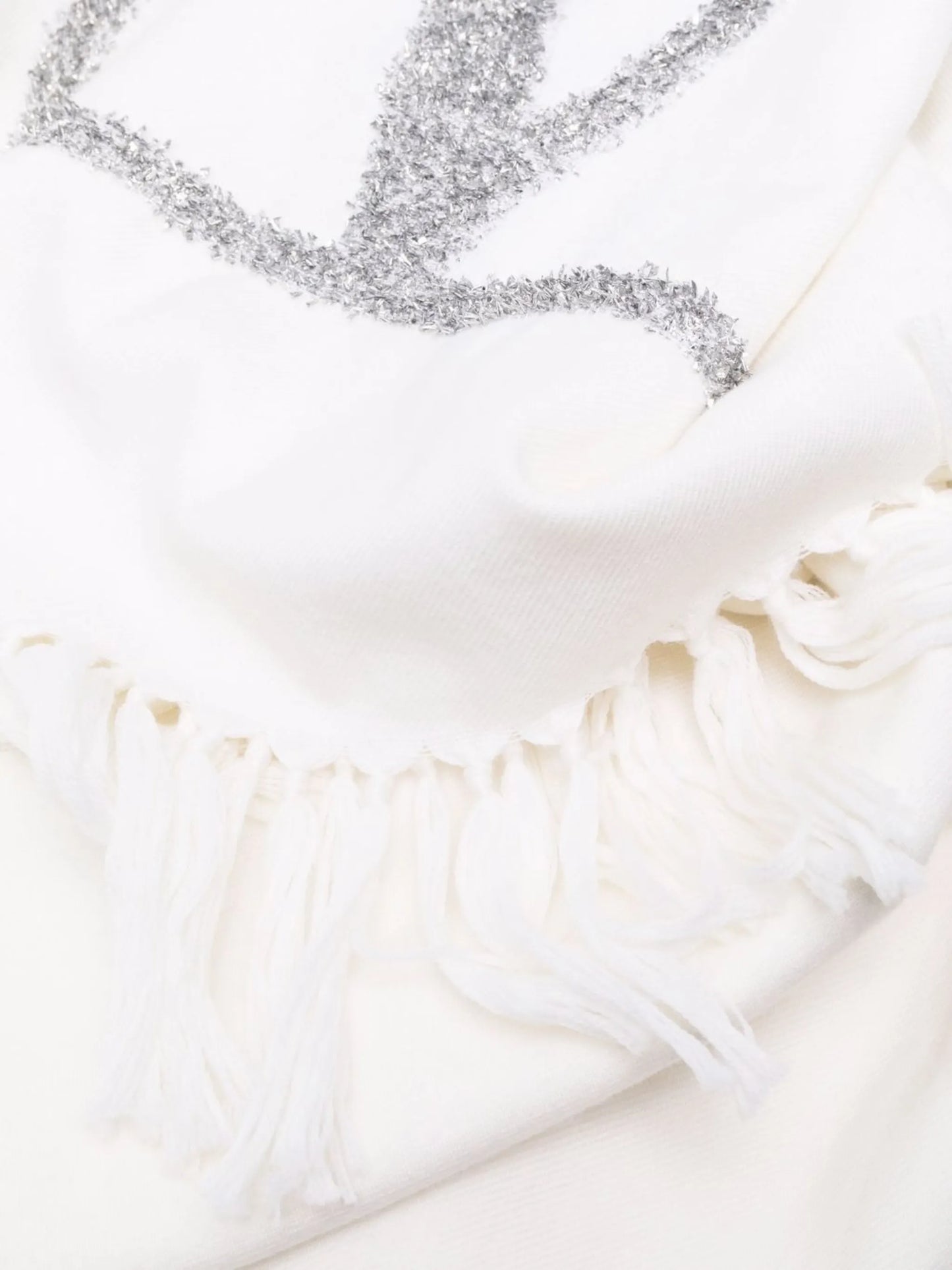 VLogo Signature metallic scarf