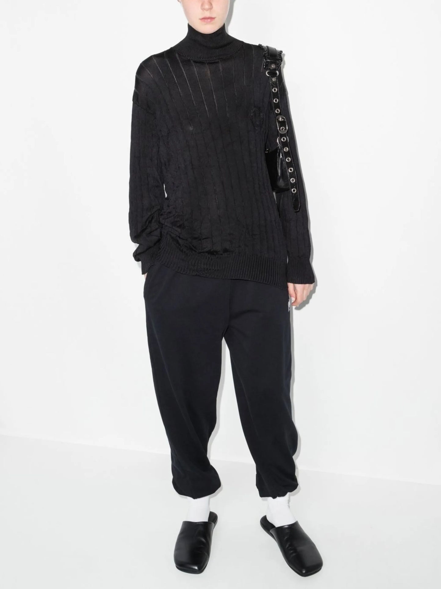 rib-knit jumper