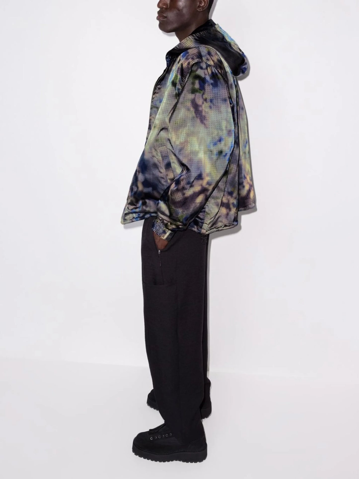 Jupiter iridescent hooded jacket