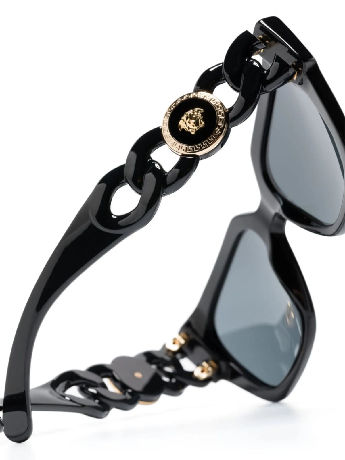 medusa-motif chain-link sunglasses