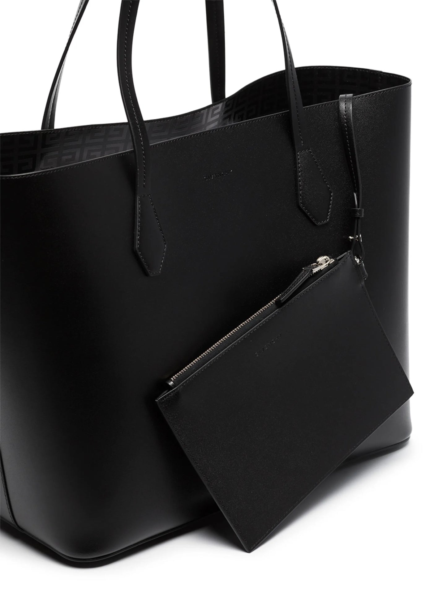 Wing leather shopping tote bag