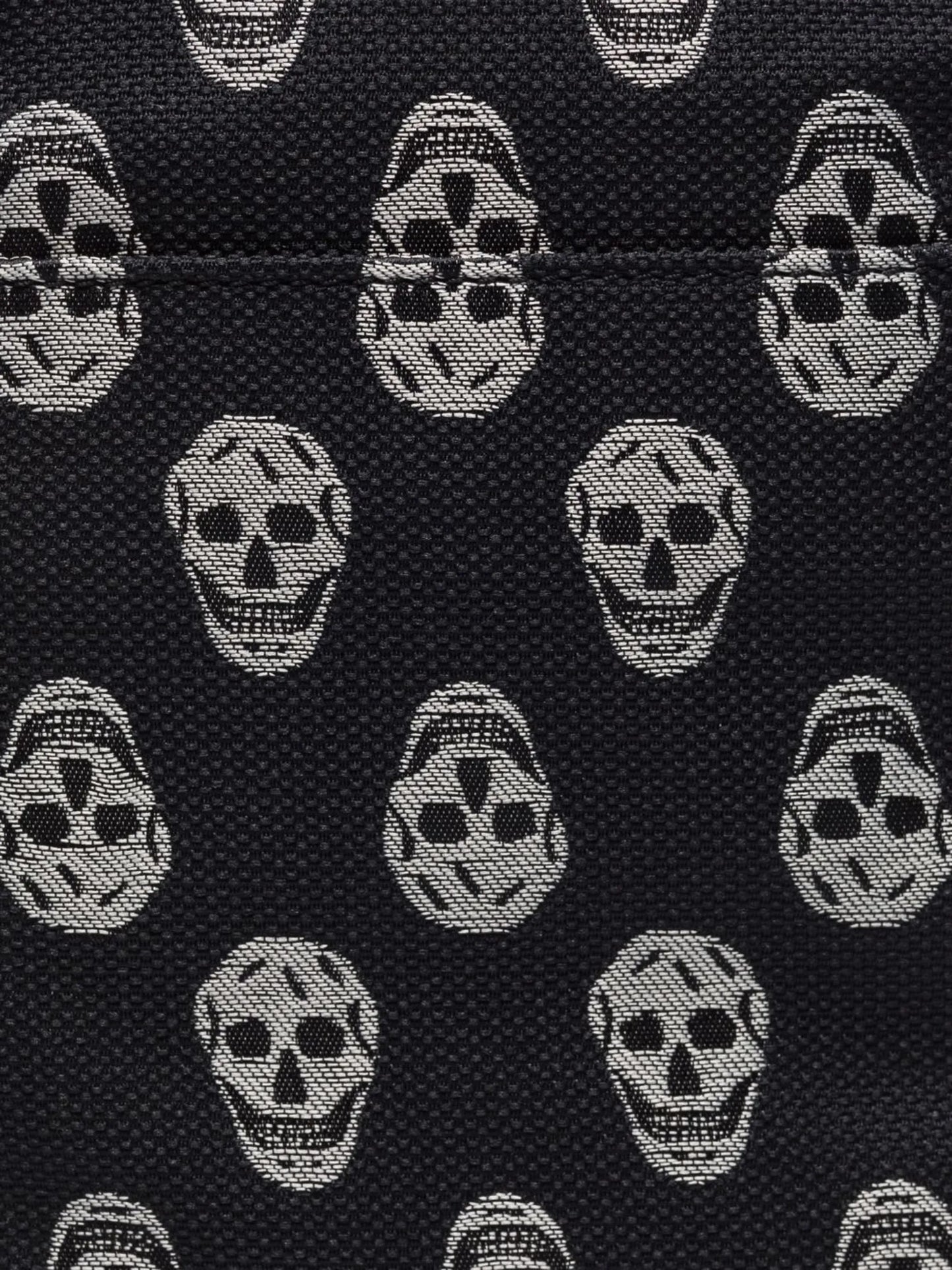 skull-print messenger bag