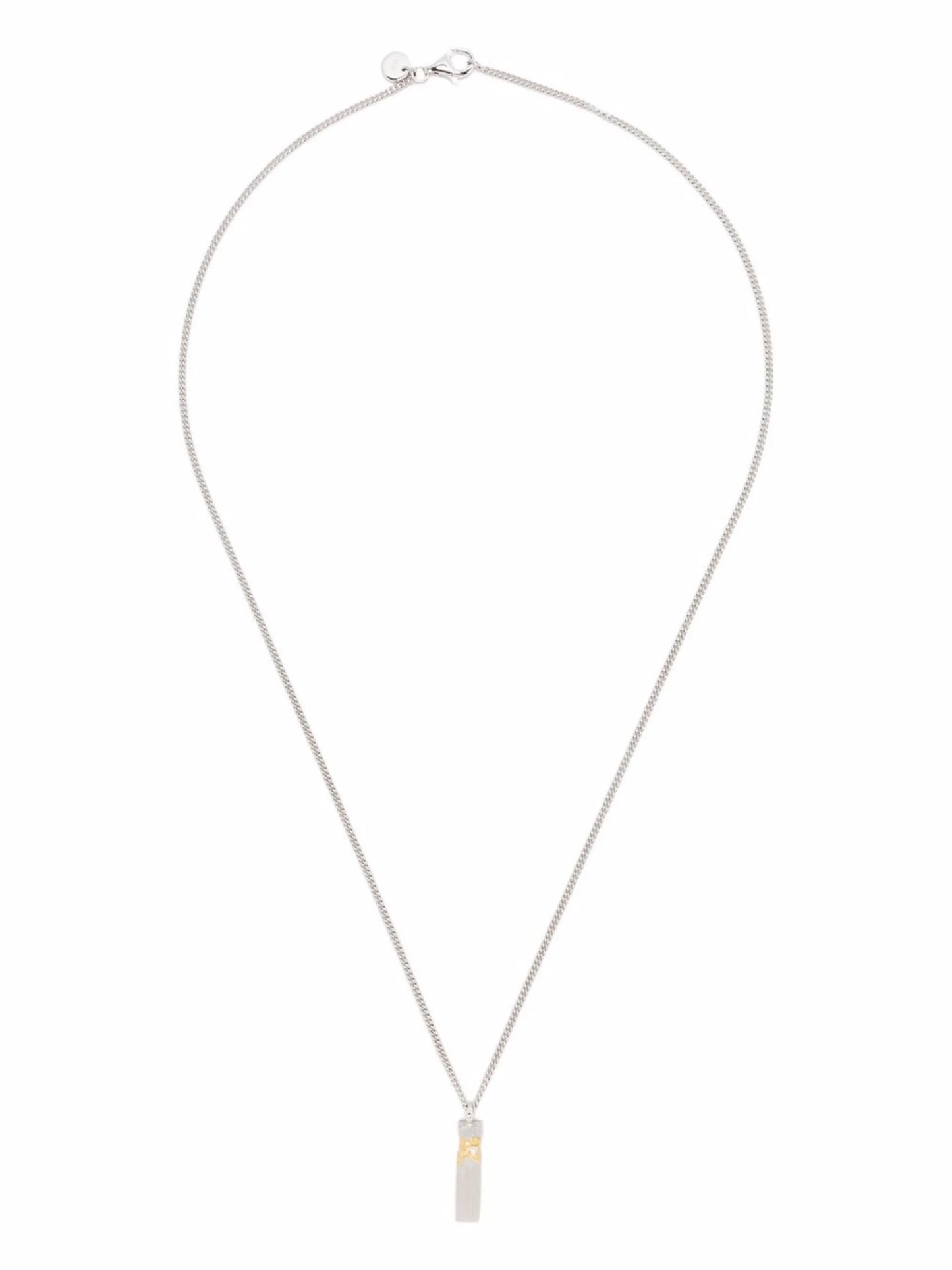 mined cube diamond pendant necklace