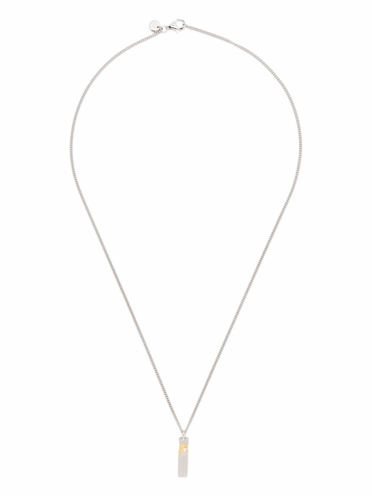 mined cube diamond pendant necklace
