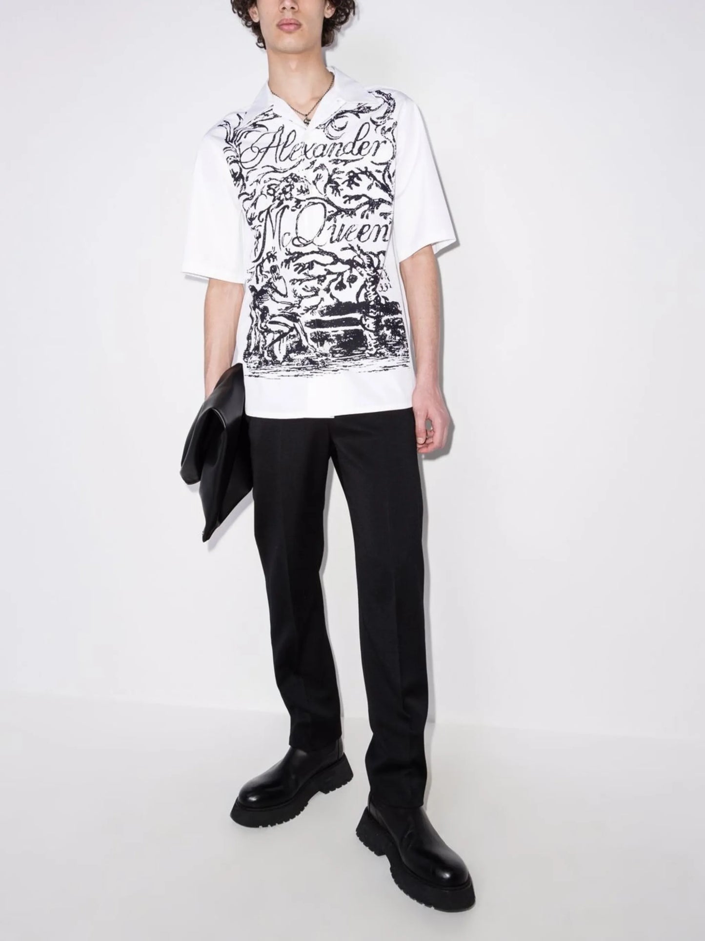 logo-print shirt