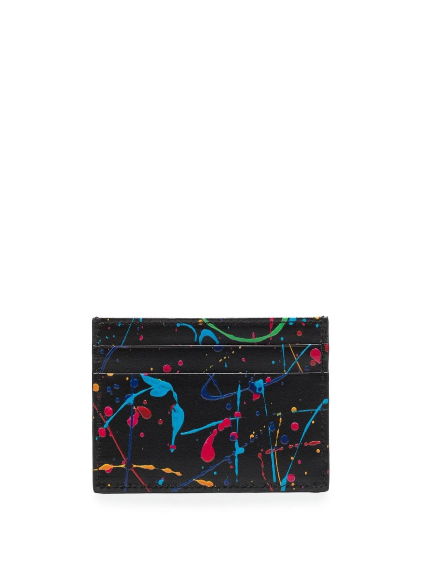 paint splatter compact wallet