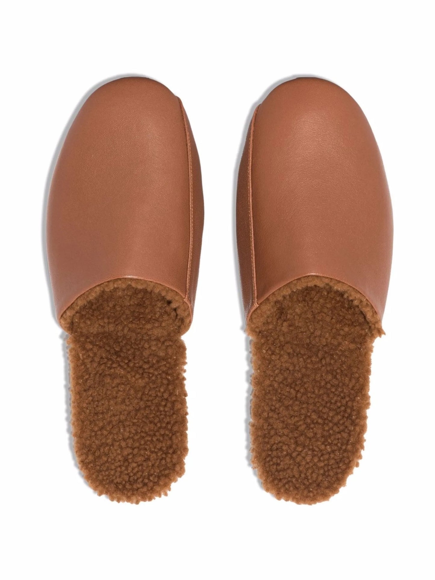 shearling leather slippers